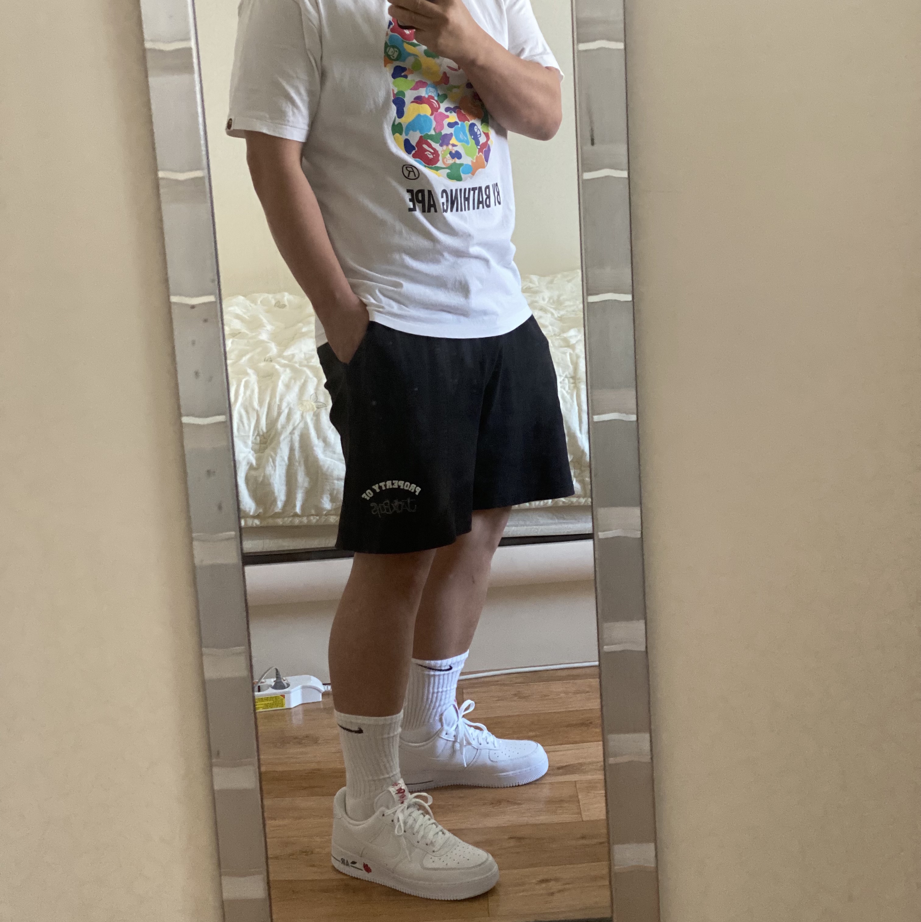 Nike Air Force 1 '07 LX White Bag 착용 스타일