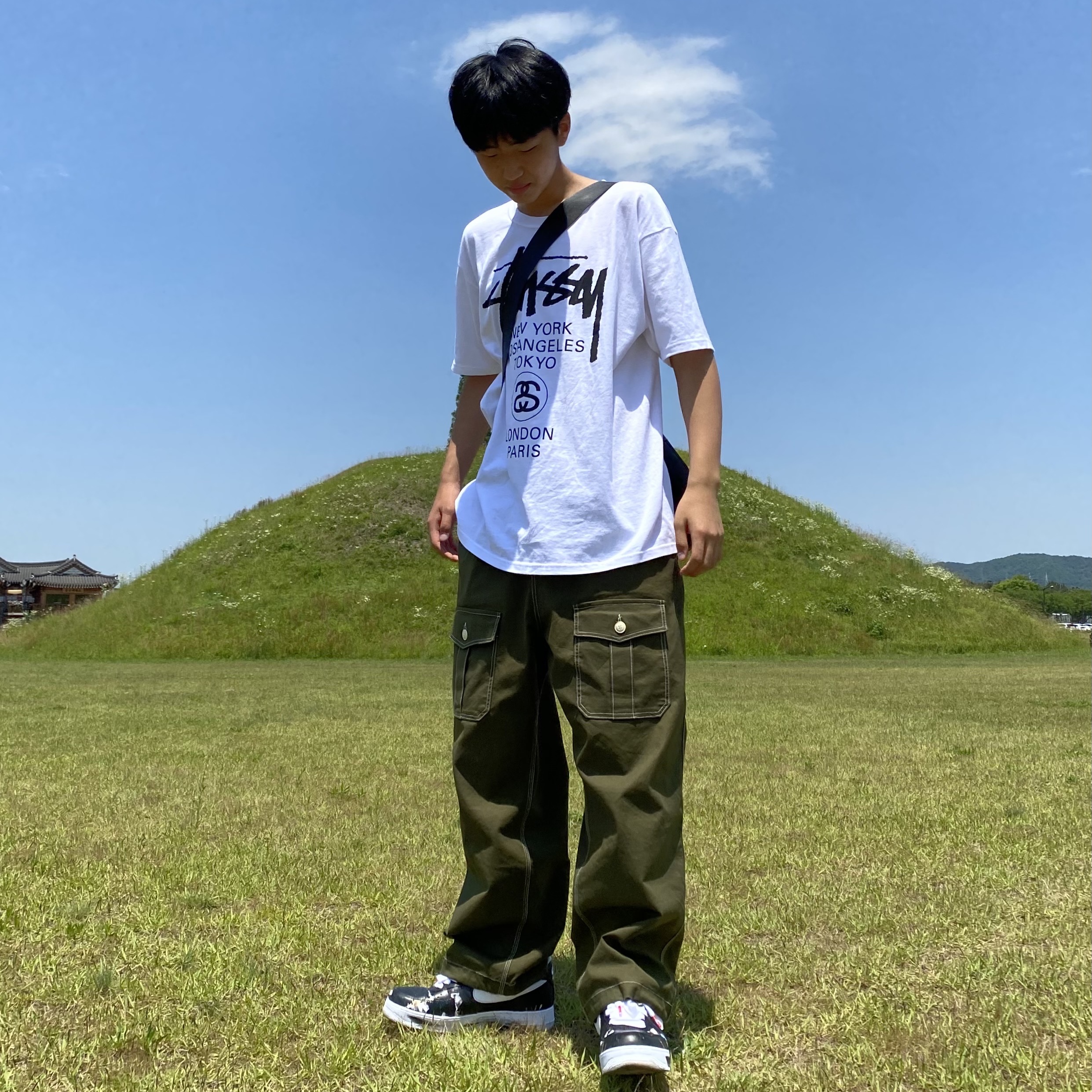 Nike x Peaceminusone Air Force 1 Low Para-Noise 착용 스타일 - 1