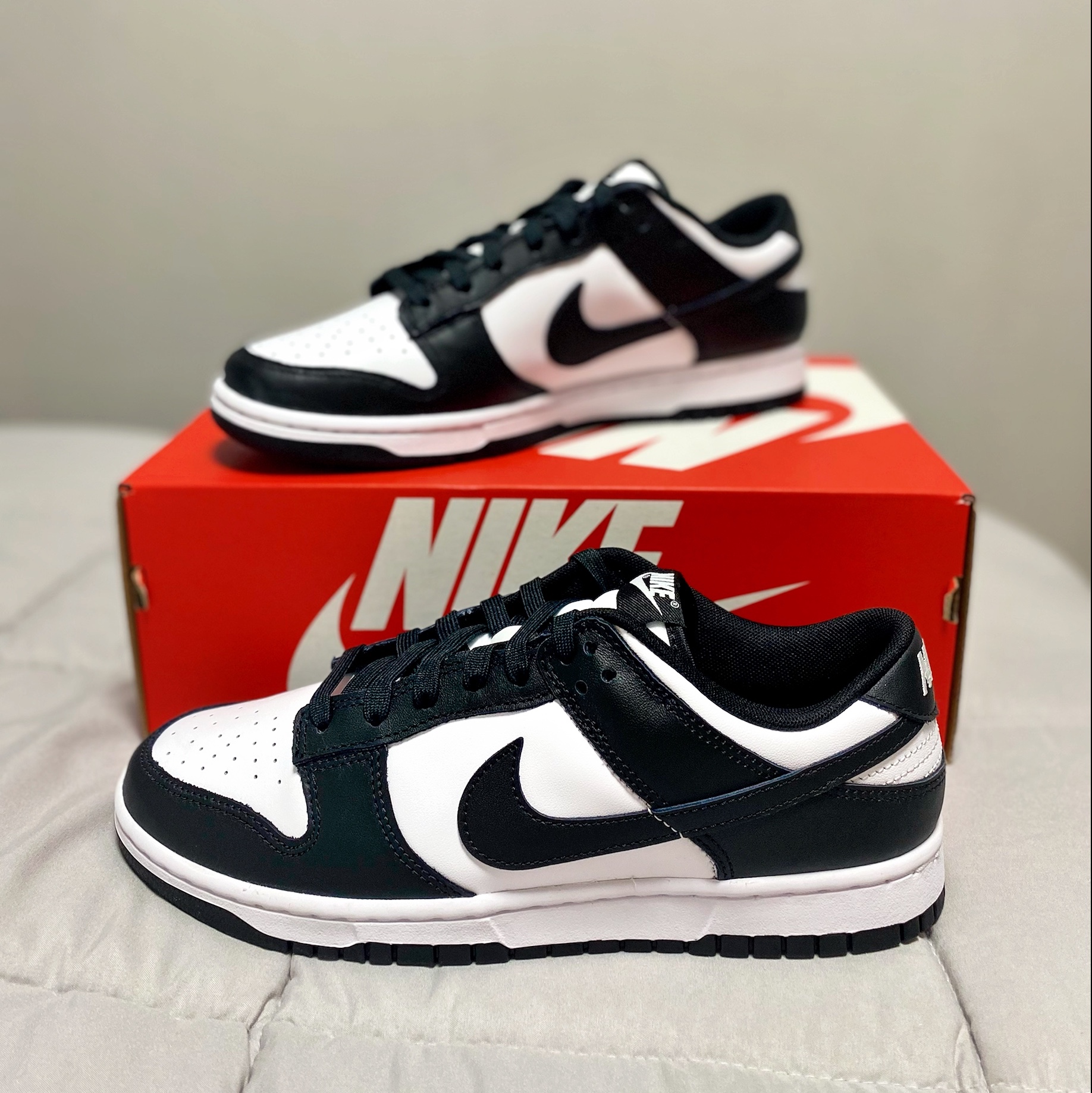 Nike Dunk Low Retro Black, (W) Nike Dunk Low Black 착용 스타일 - 2