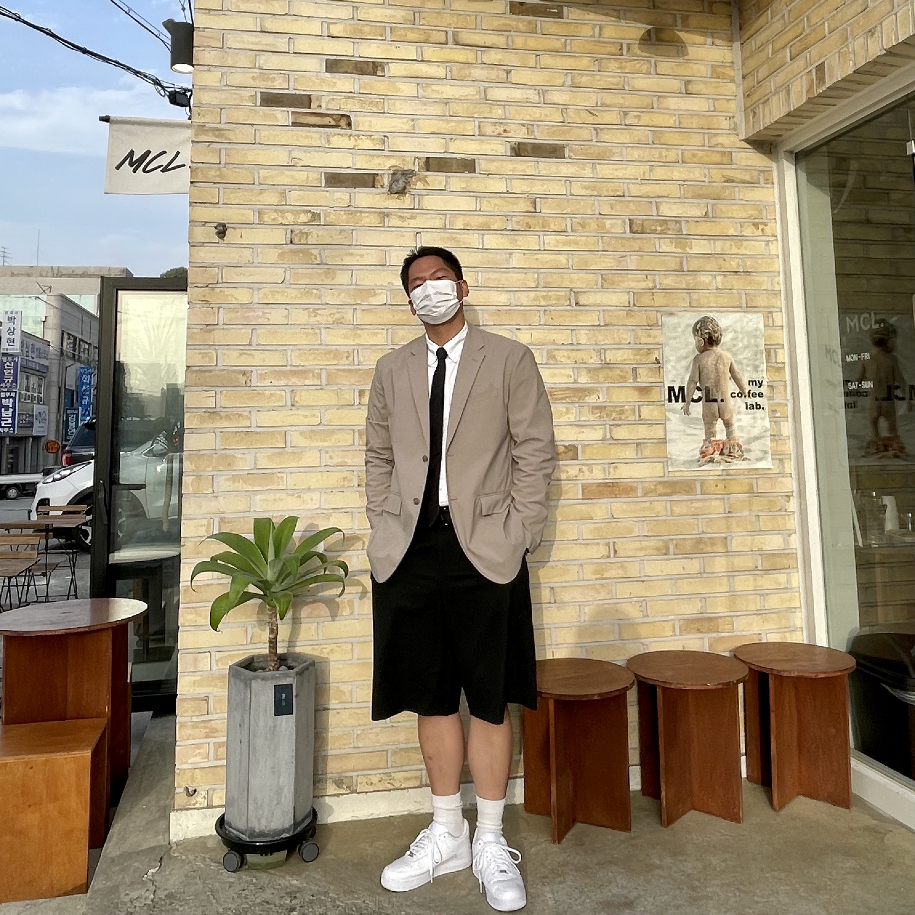 Nike Air Force 1 '07 Low White 착용 스타일 - 2