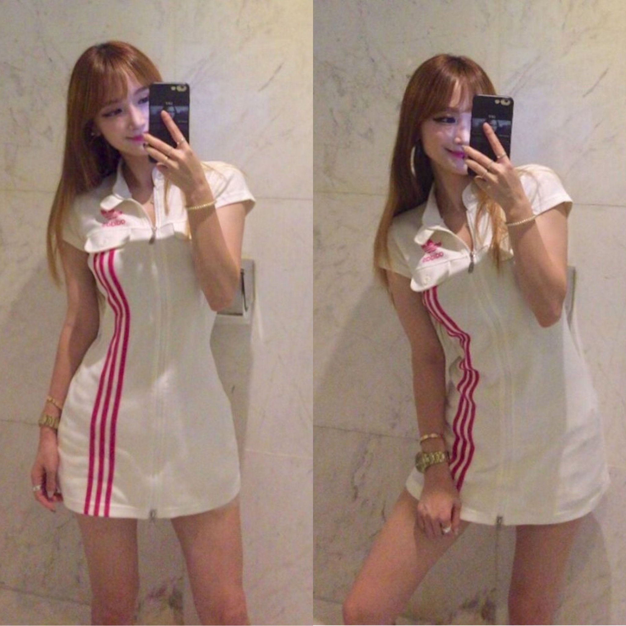 Gucci Rhyton Leather Sneakers Logo, (W) Gucci Rhyton Leather Sneakers Logo 착용 스타일 - 2