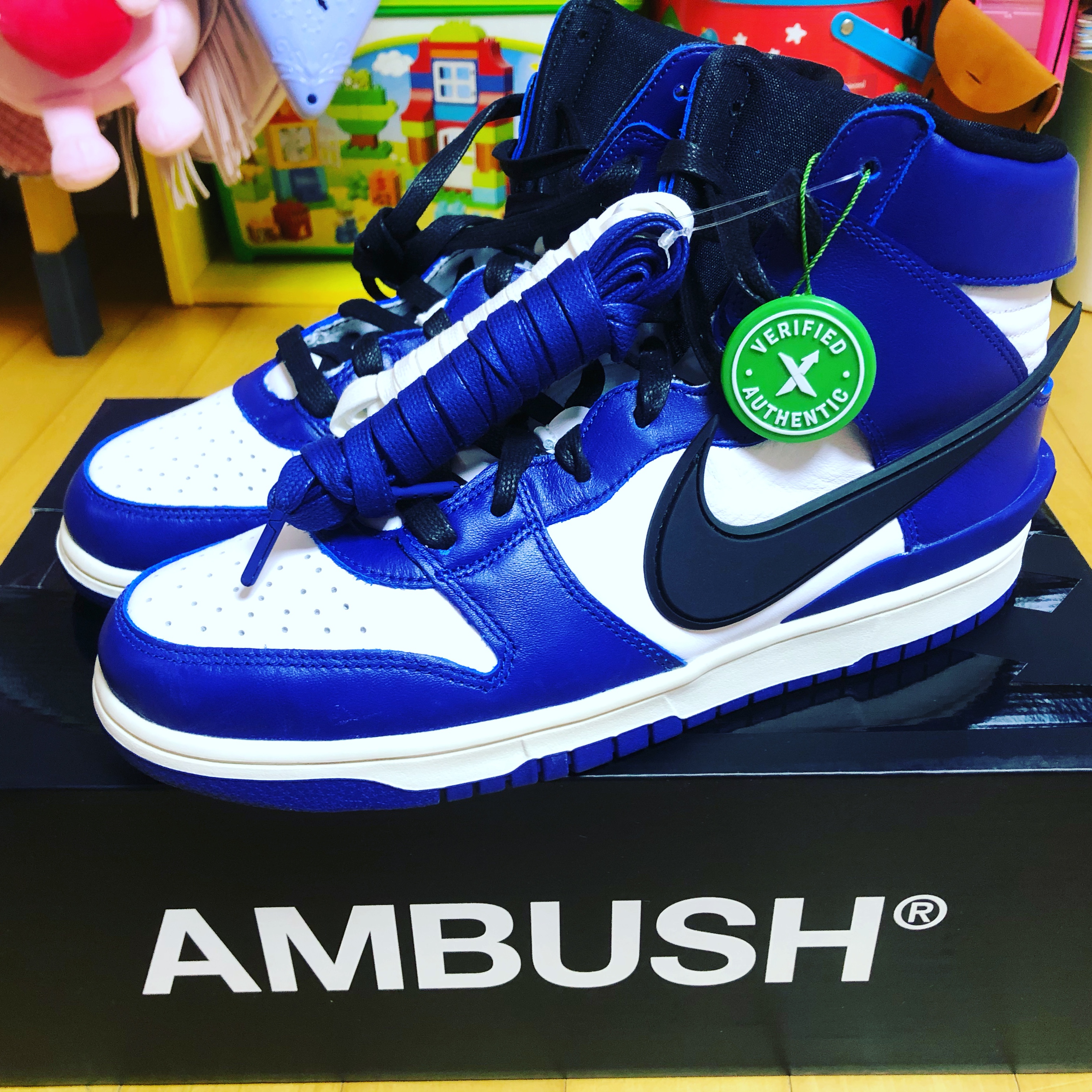 Nike x Ambush Dunk High Deep Royal Blue 착용 스타일