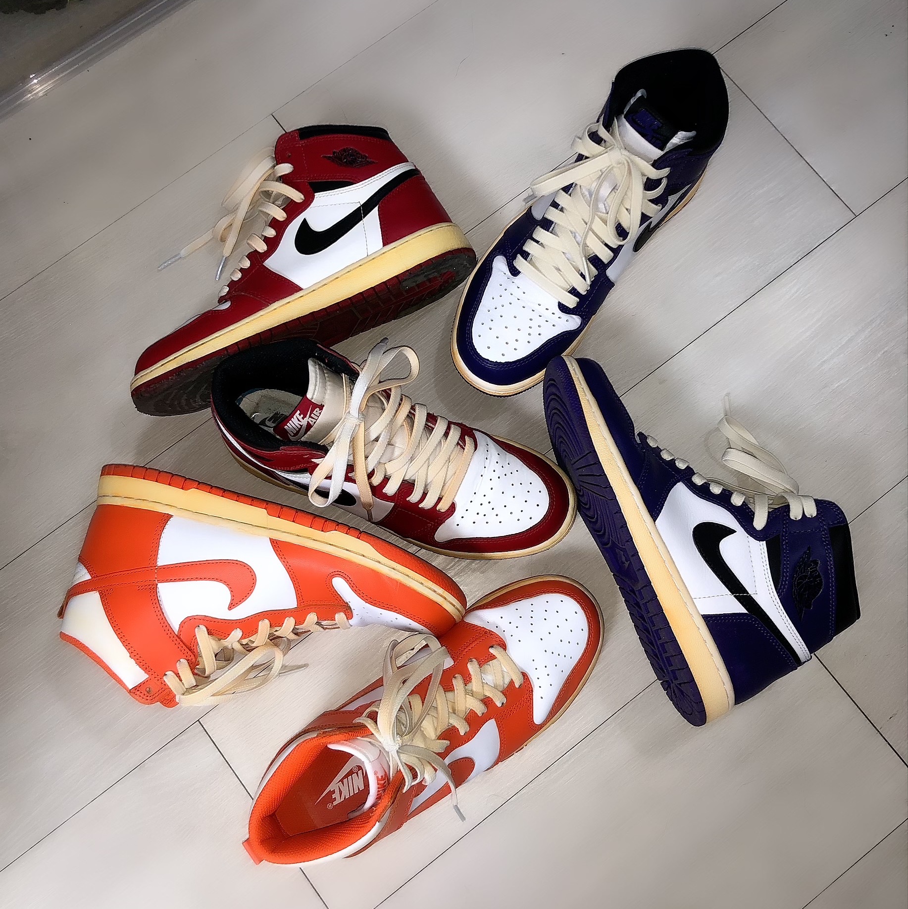 Jordan 1 Retro High OG Chicago 2015, (GS) Jordan 1 Retro High OG Chicago 2015 착용 스타일