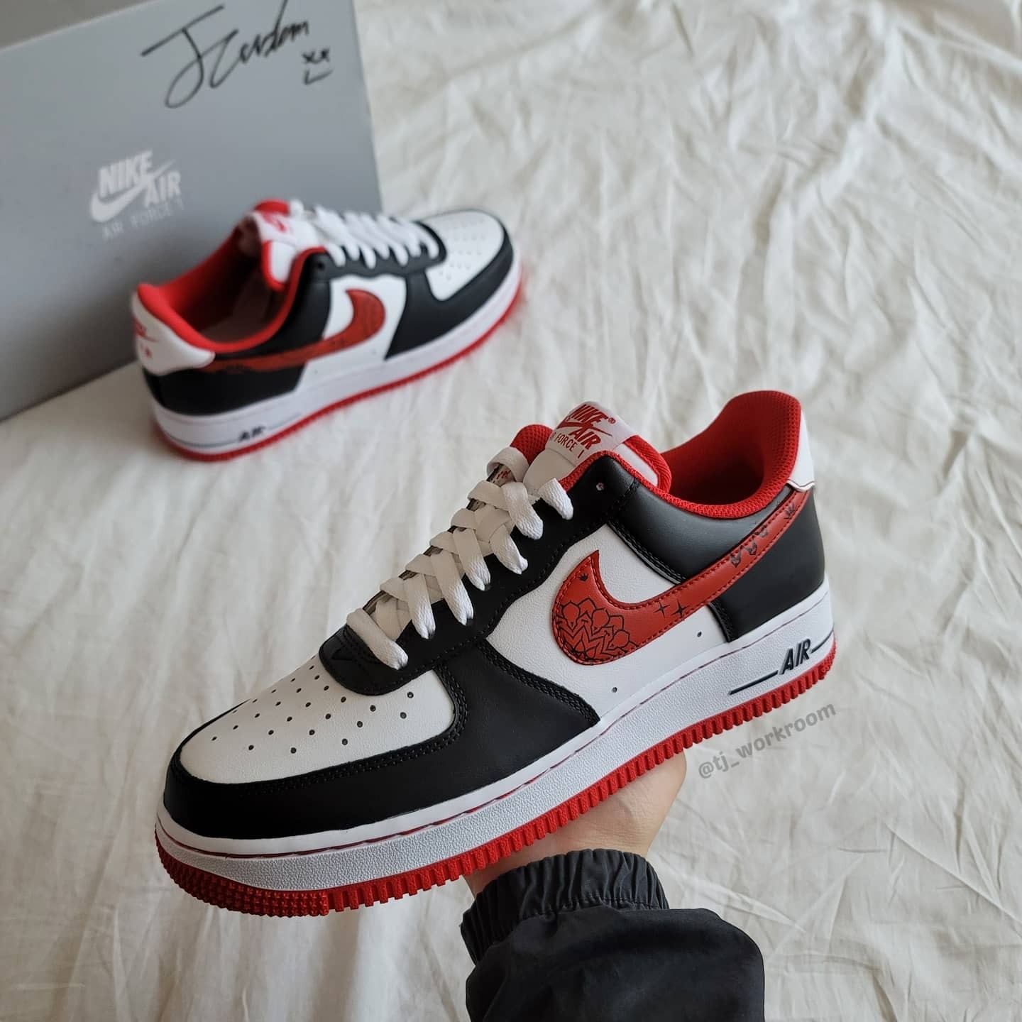 Nike Air Force 1 '07 Low White, (W) Nike Air Force 1 '07 Low White 착용 스타일 - 1