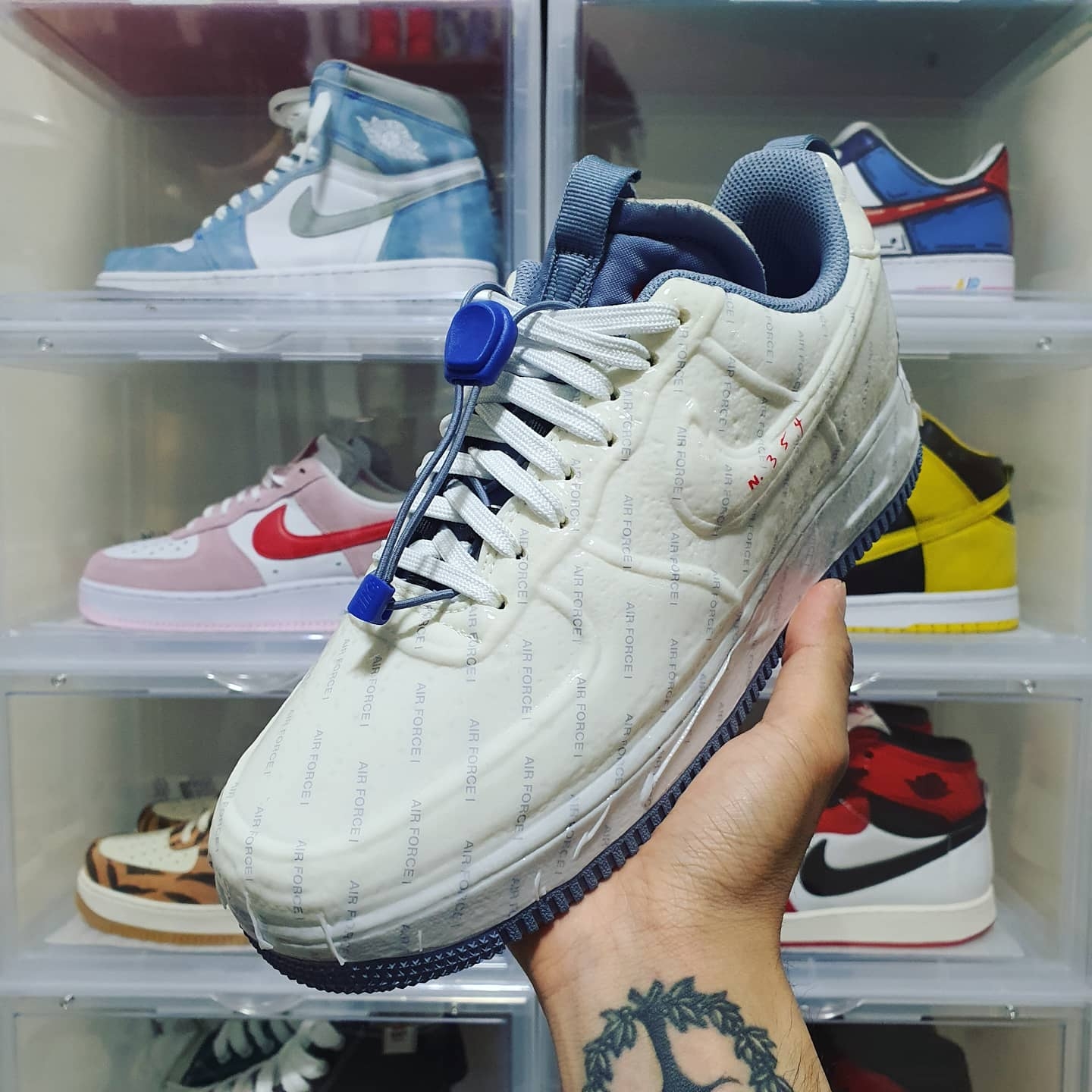 Nike Air Force 1 Low Experimental Postal Ghost 착용 스타일 - 2