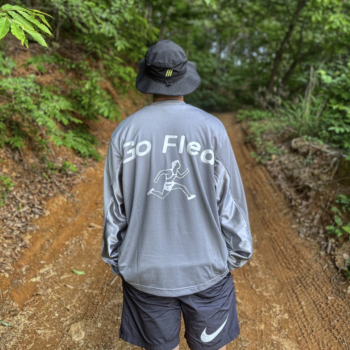 Nike x Stussy Water Shorts Off Noir, Nike x Cactus Plant Flea Market L/S Jersey Grey - US/EU 착용 스타일