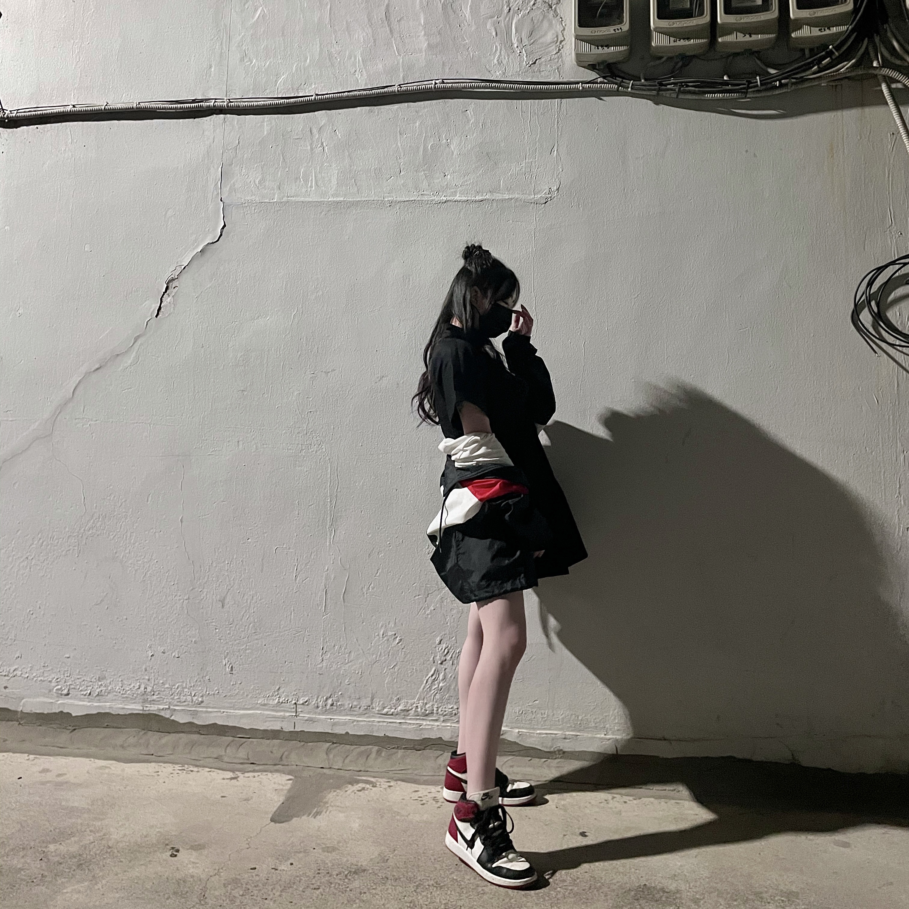 Jordan 1 Retro High OG Black Toe 2016, (GS) Jordan 1 Retro High OG Black Toe 2016 착용 스타일