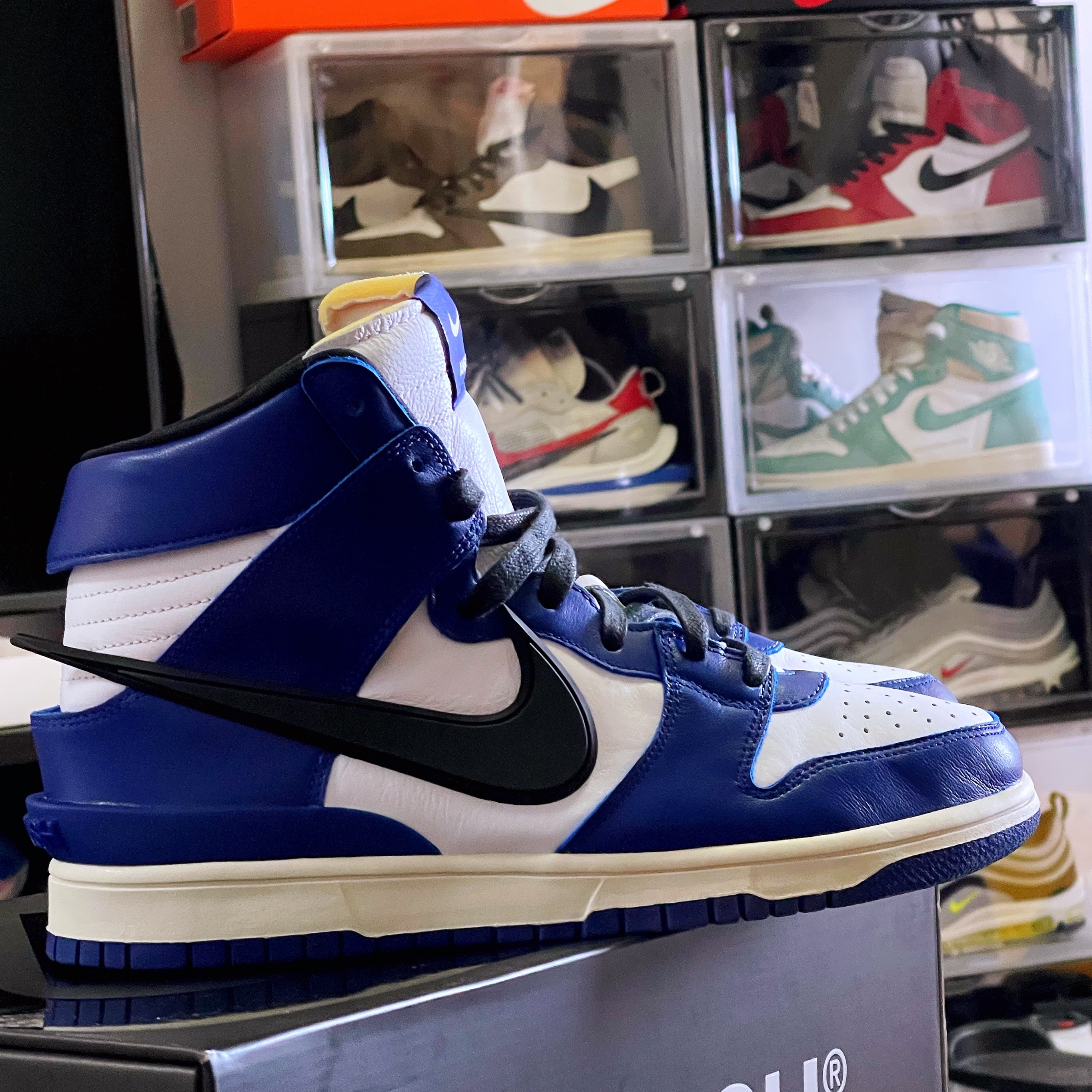 Nike x Ambush Dunk High Deep Royal Blue 착용 스타일