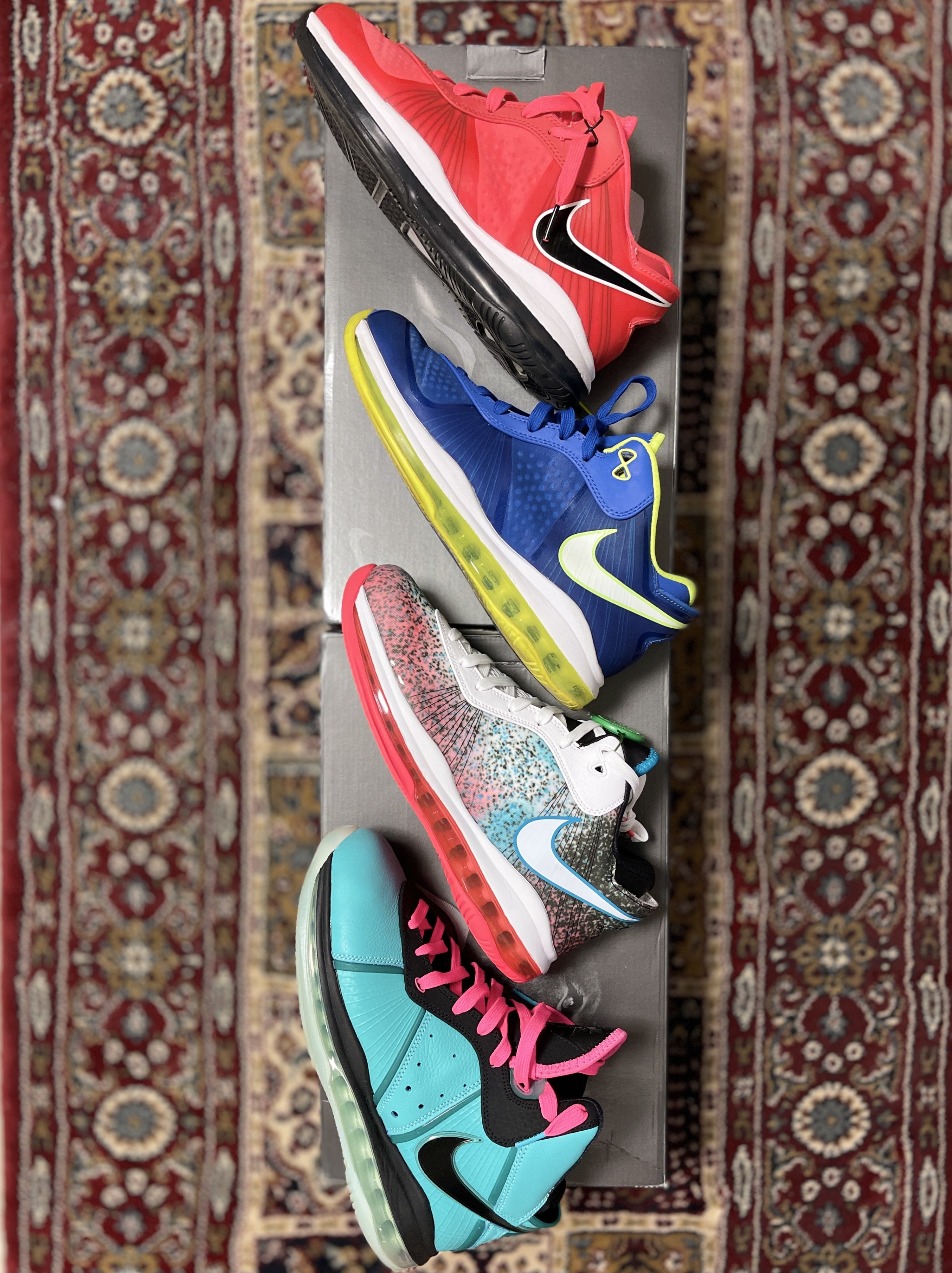 Nike LeBron 8 V/2 Low Solar Red, Nike LeBron 8 V/2 Low Sprite 착용 스타일