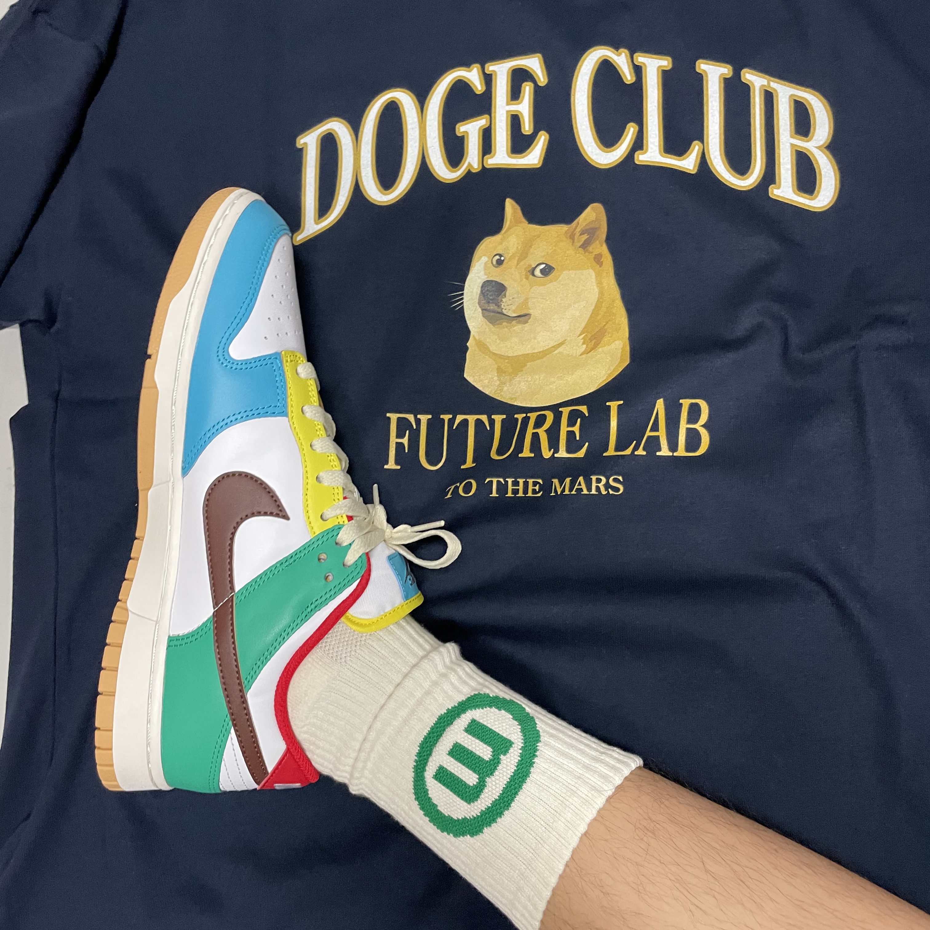 Nike Dunk Low SE Free.99 White 착용 스타일