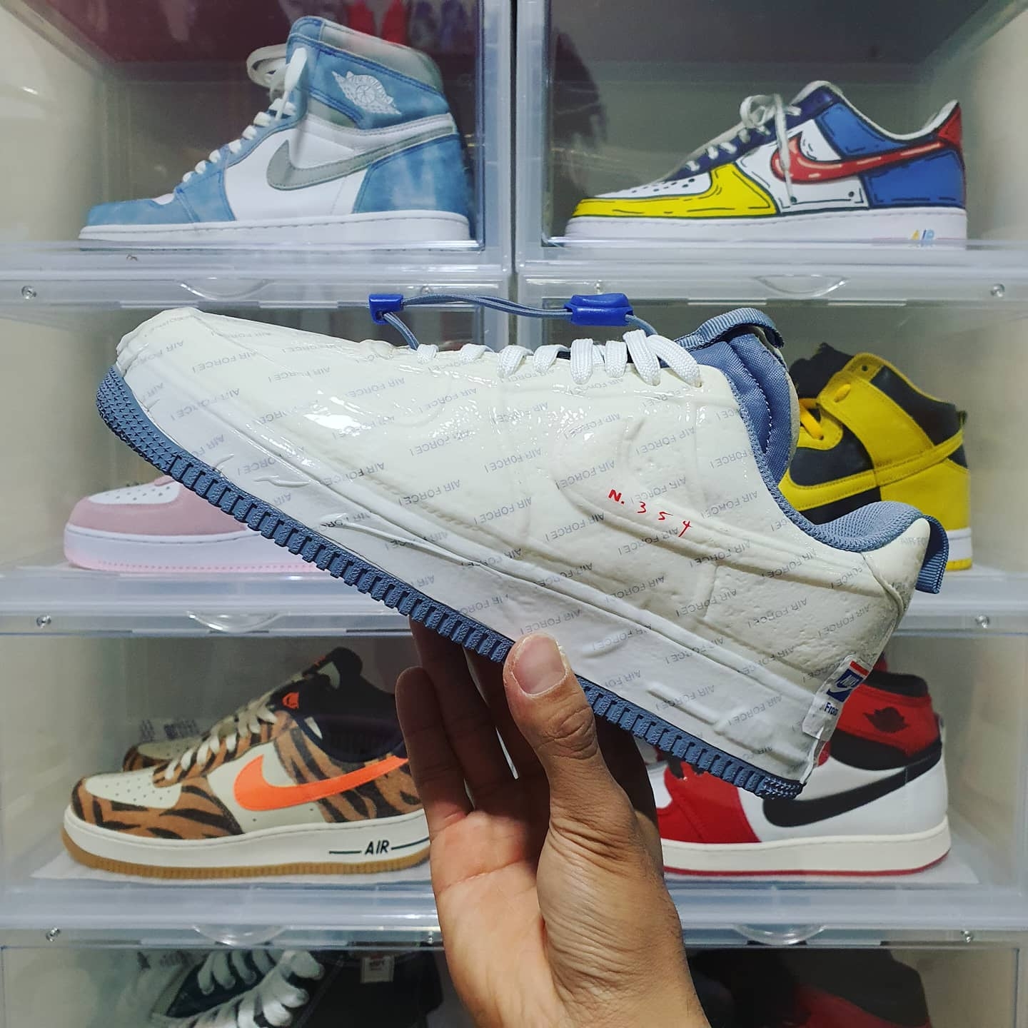 Nike Air Force 1 Low Experimental Postal Ghost 착용 스타일 - 1