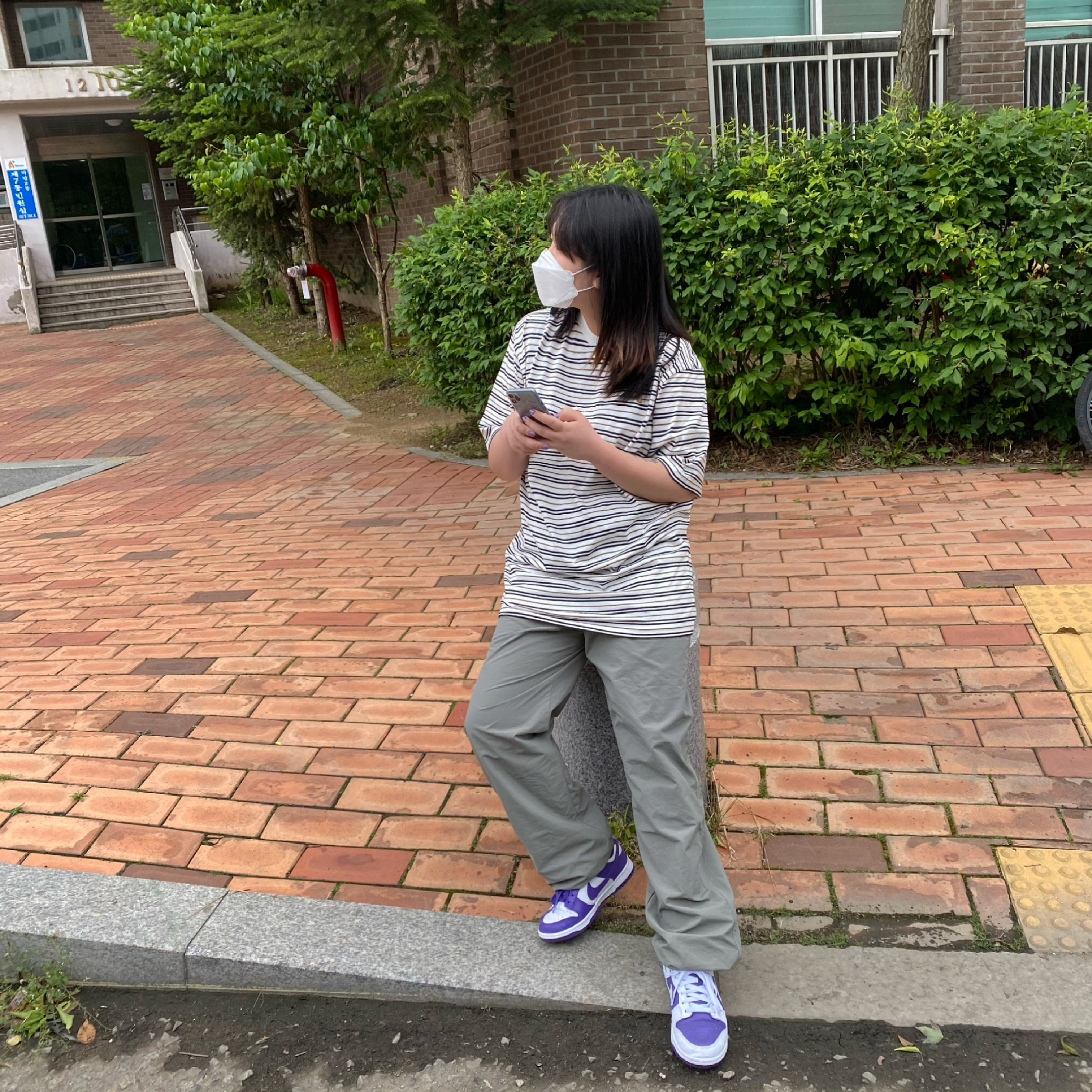 (W) Nike Dunk Low SE Flip 착용 스타일