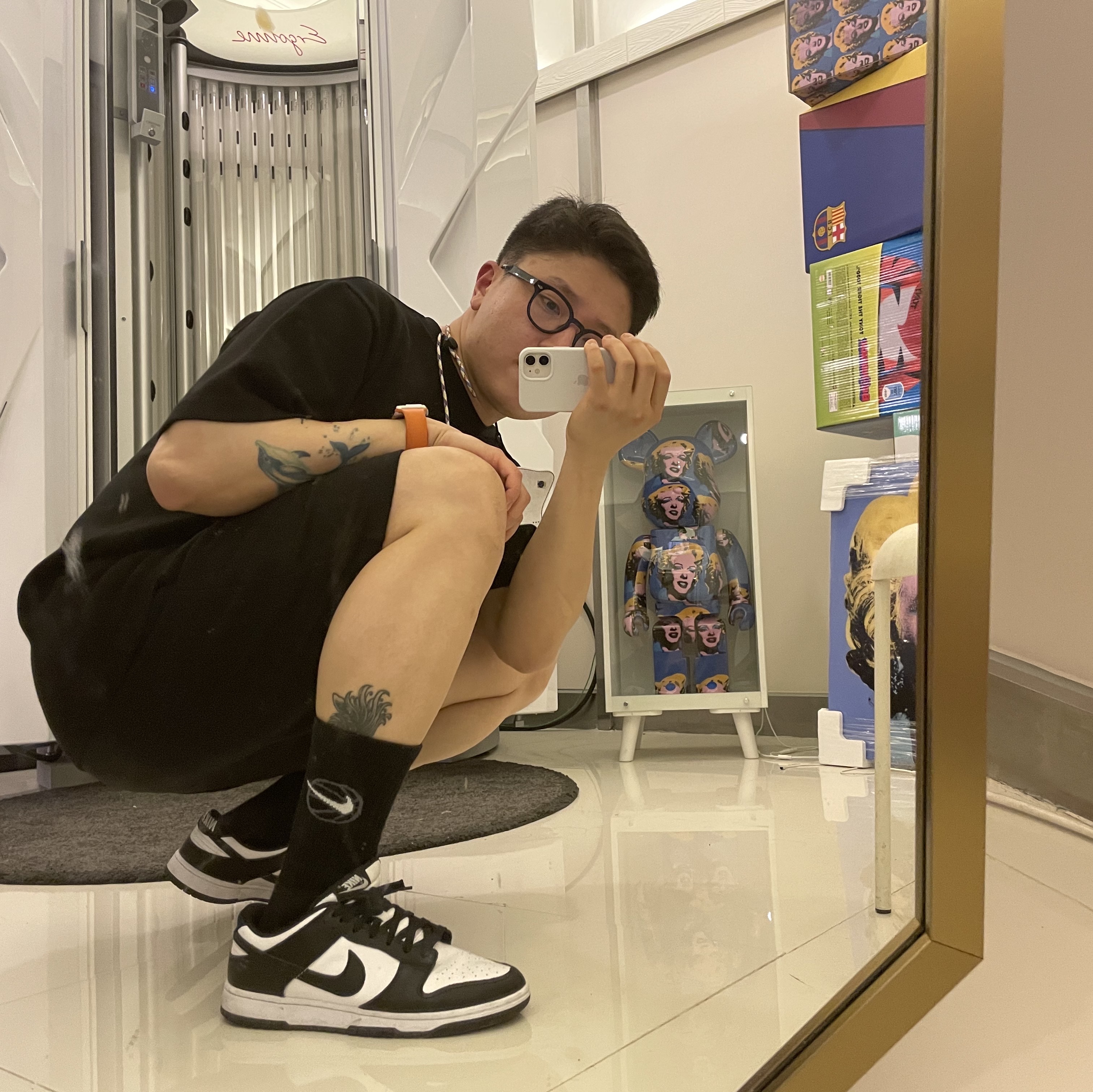 Nike Dunk Low Retro Black 착용 스타일