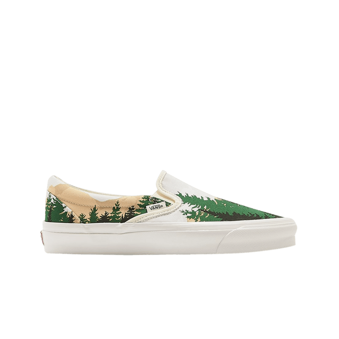 VN0A45JK6CD Vans Vault x Kith 10th Anniversary OG Classic Slip-On LX Treescape