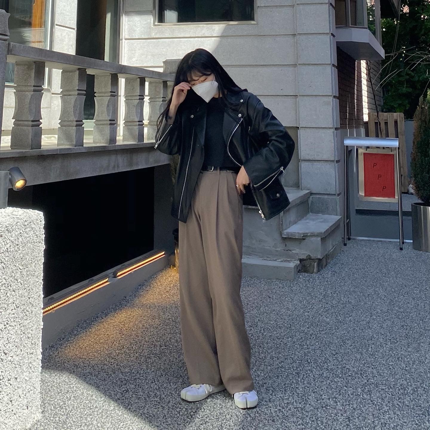 Maison Margiela Tabi Low White 착용 스타일 - 1