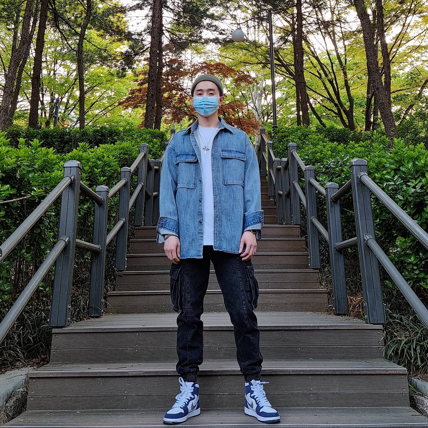 Jordan 1 Retro High OG CO.JP Midnight Navy 착용 스타일