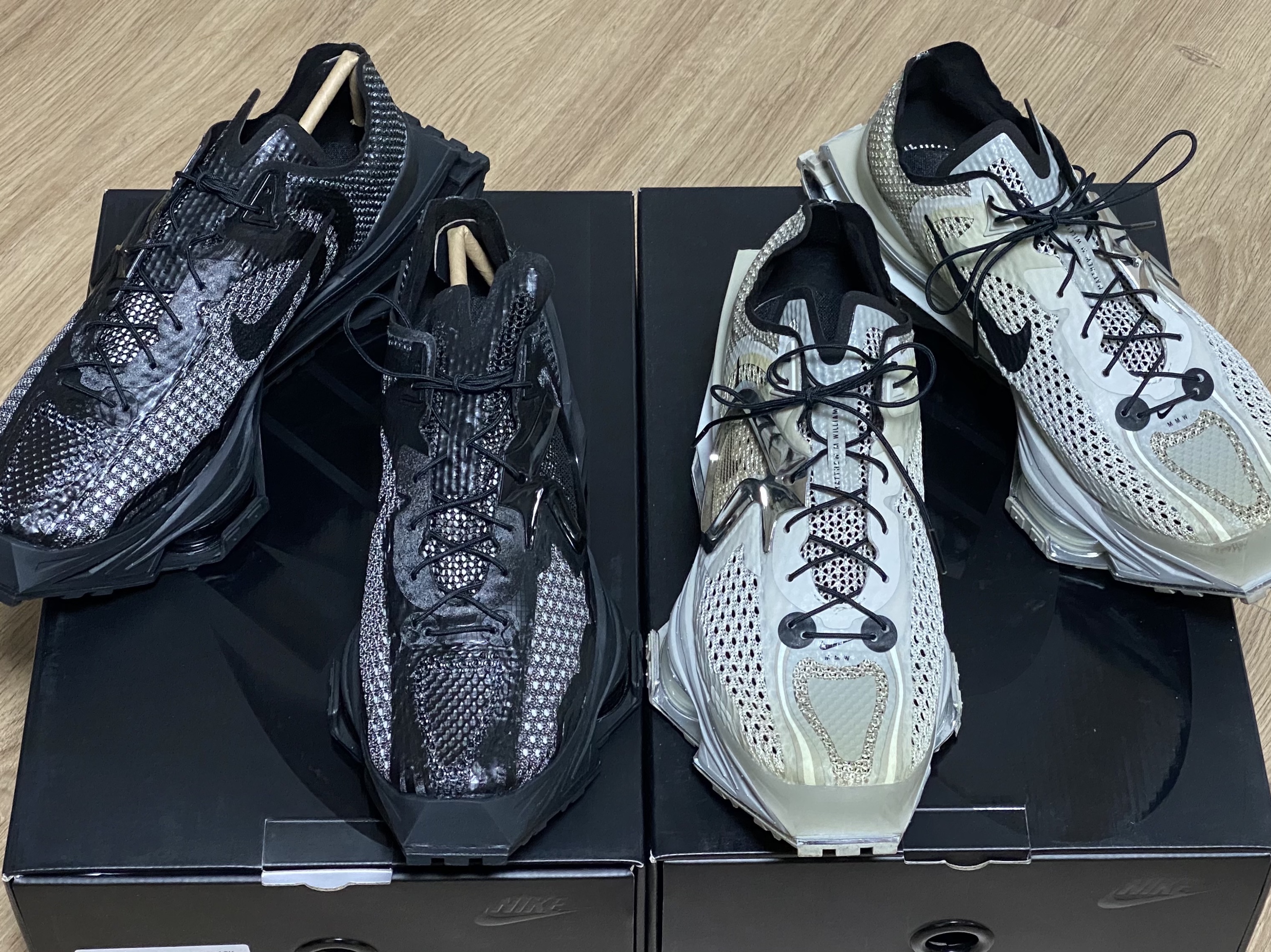 Nike x Matthew M Williams Zoom 004 Triple Black, Nike x Matthew M Williams Zoom 004 Stone 착용 스타일