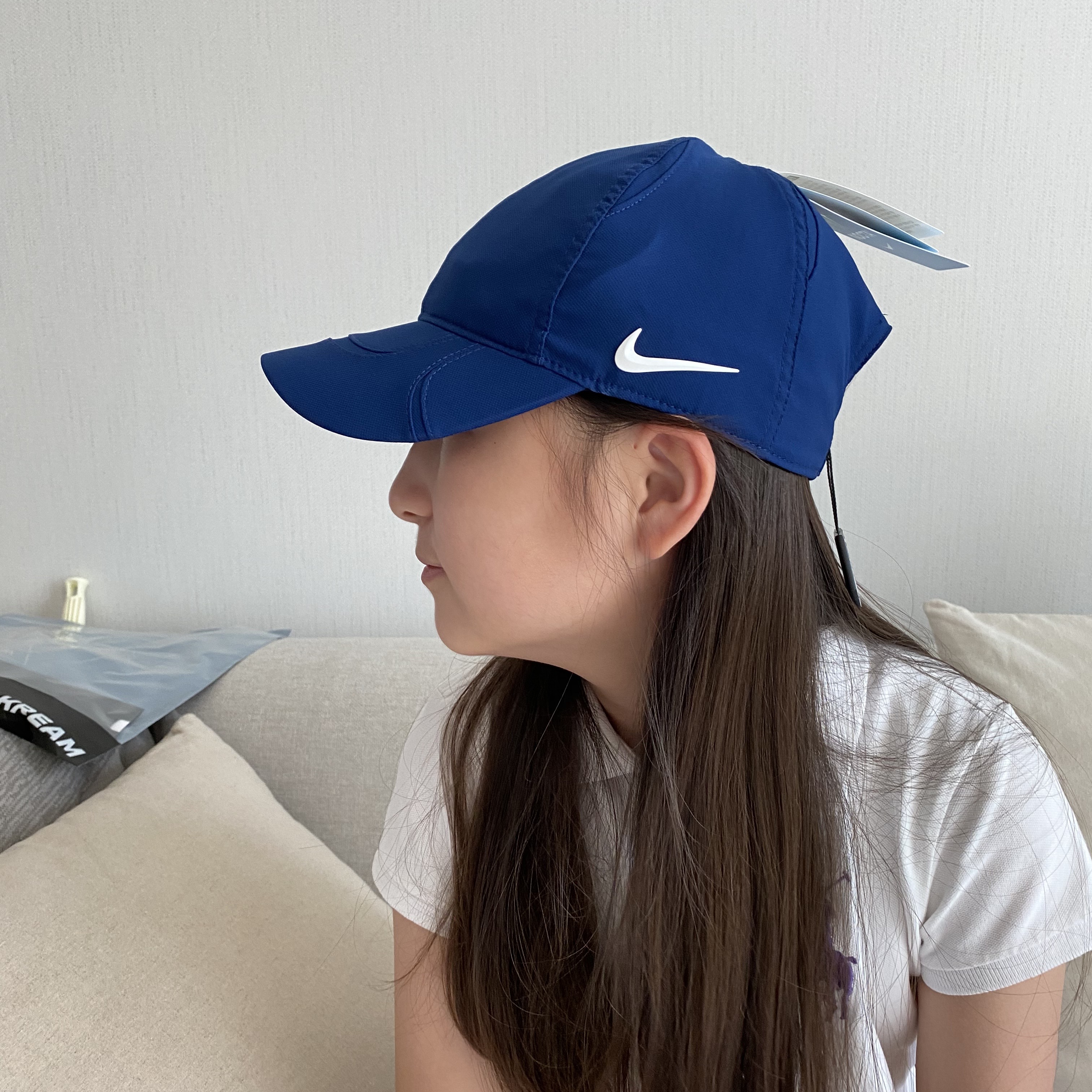 Nike x Drake Nocta Cardinal Stock Essential Cap Navy, Nike Dunk Low Retro University Blue 착용 스타일 - 1