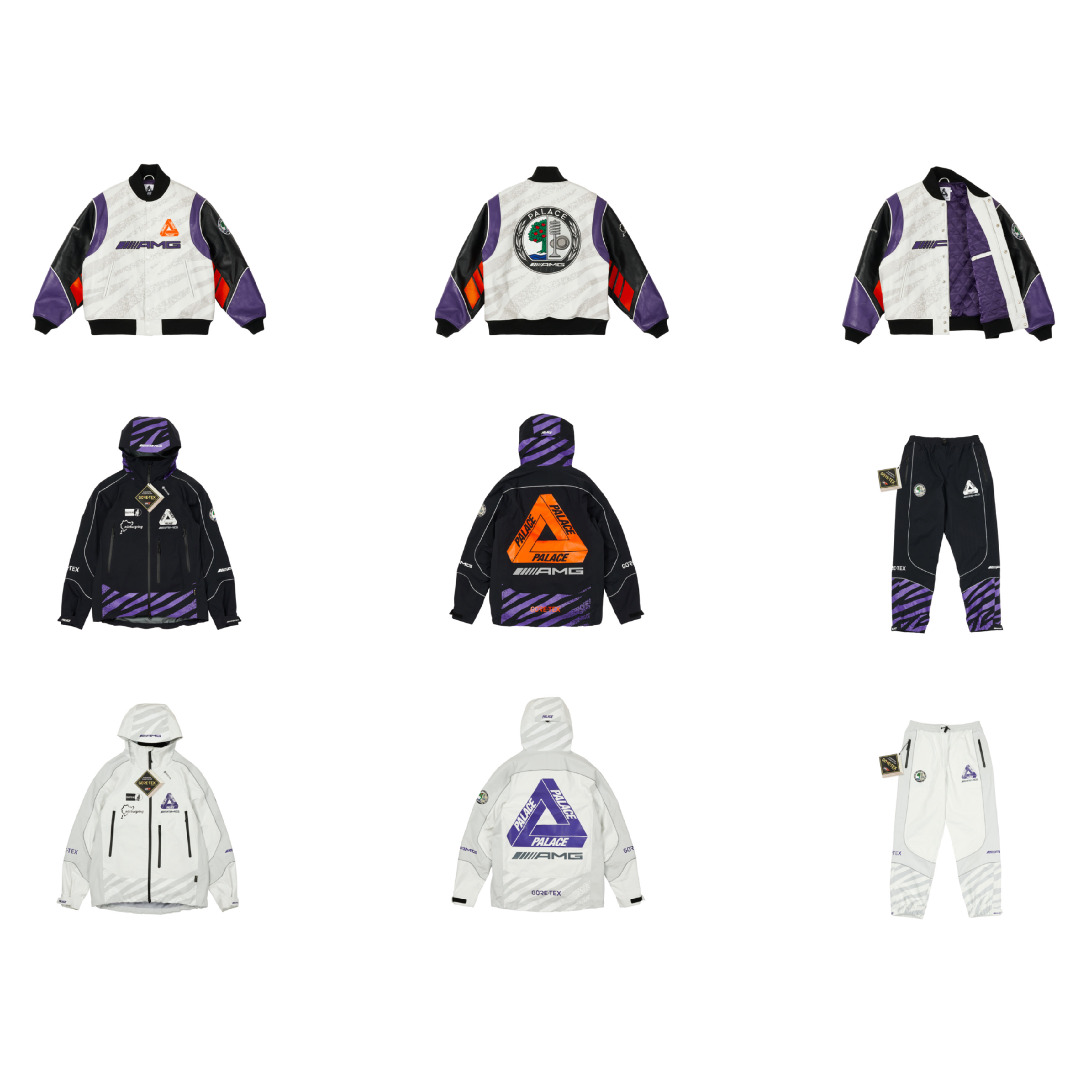 Palace x AMG Gore-Tex Jacket Black - 21SS, Palace x AMG Driving Jacket Multi - 21SS 착용 스타일 - 2