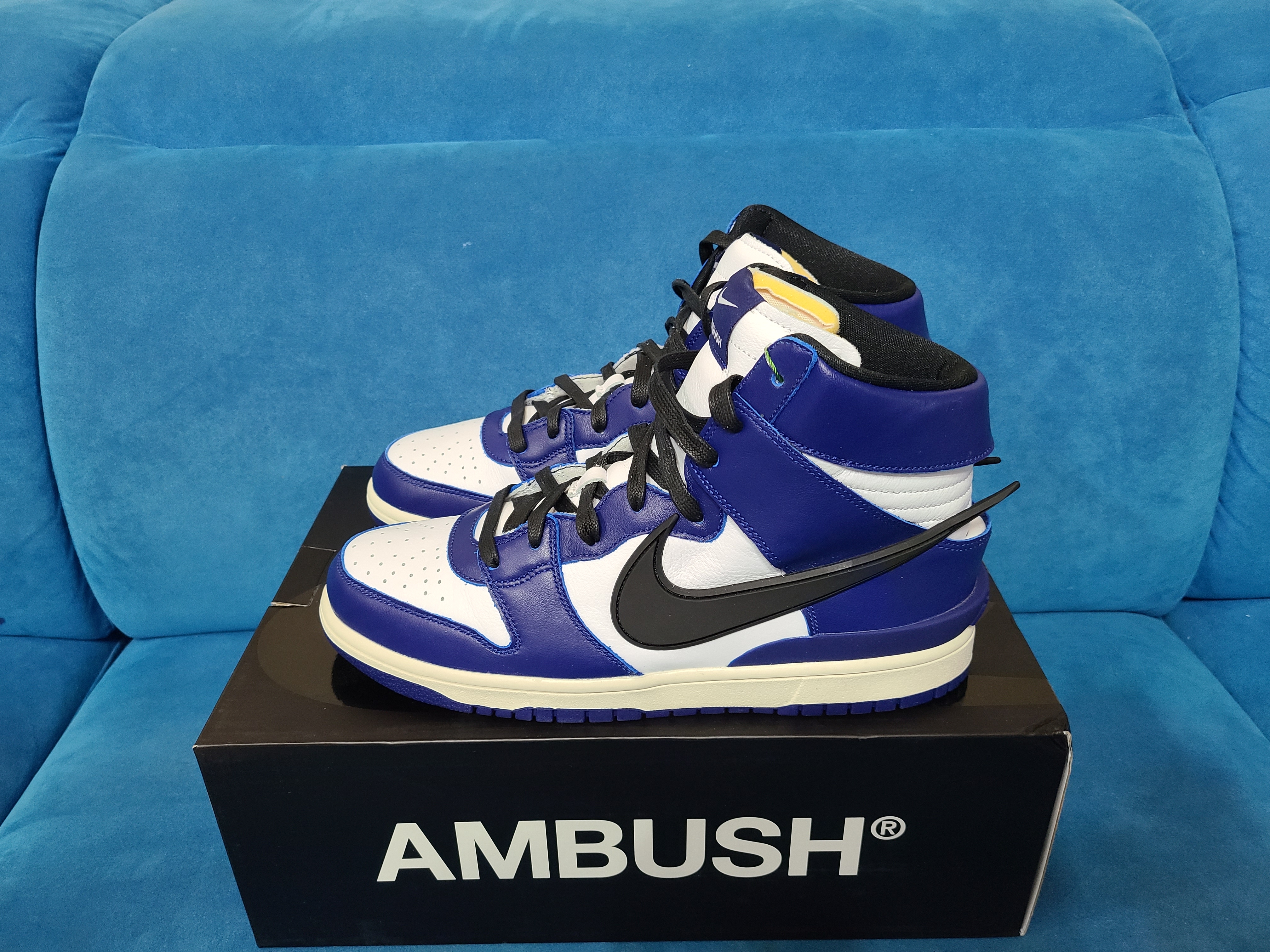 Nike x Ambush Dunk High Deep Royal Blue 착용 스타일 - 2