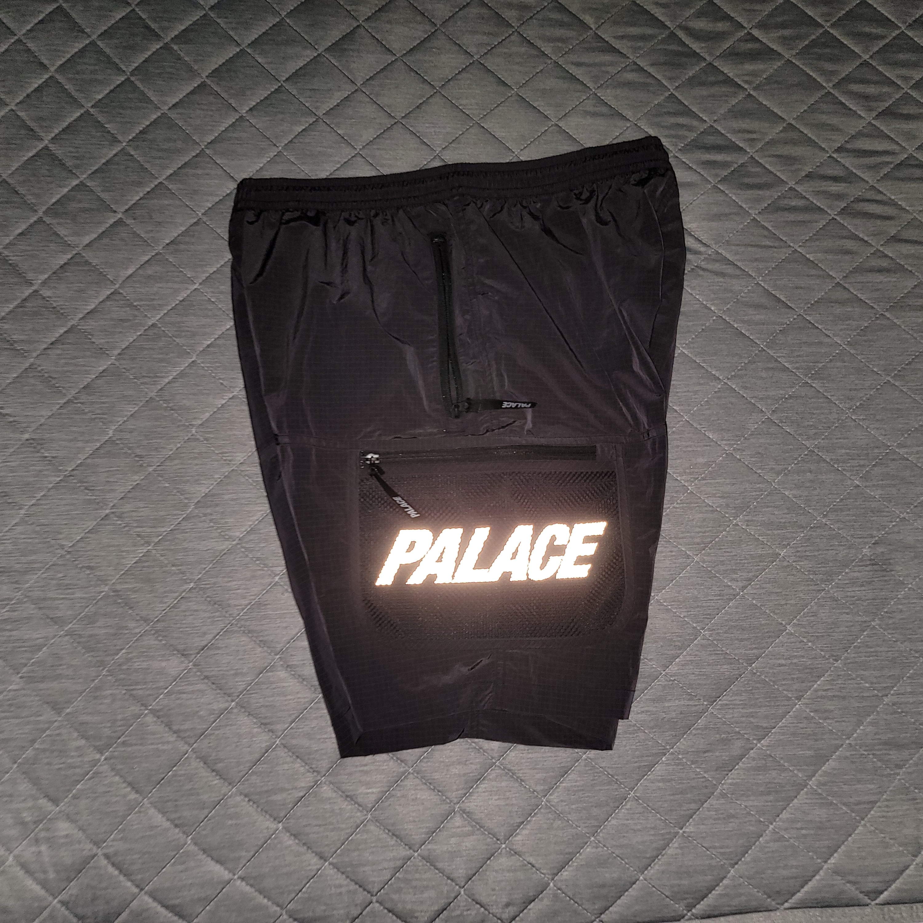 Palace Mesh Pocket Shell Jacket Black - 21SS, Palace Mesh Pocket Shell Shorts Black - 21SS 착용 스타일 - 5