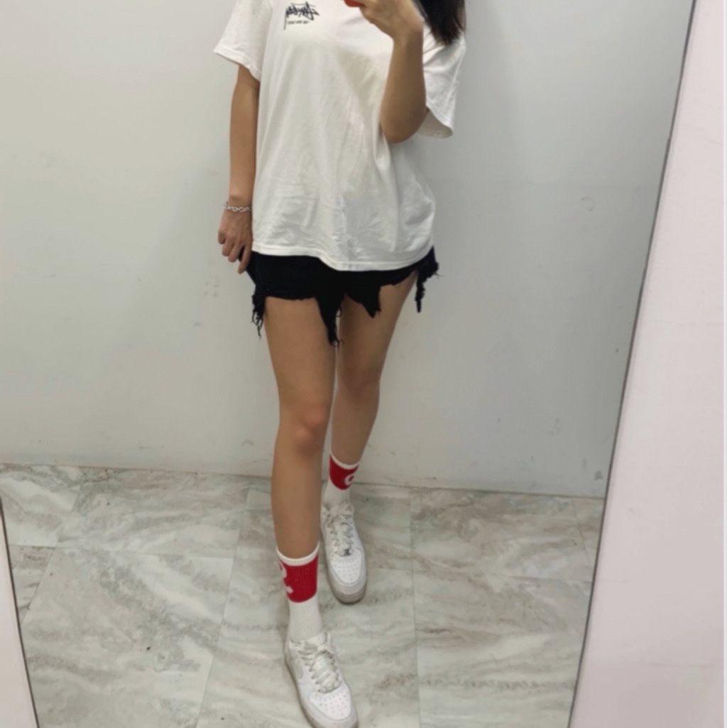 (W) Nike Air Force 1 '07 Low White 착용 스타일