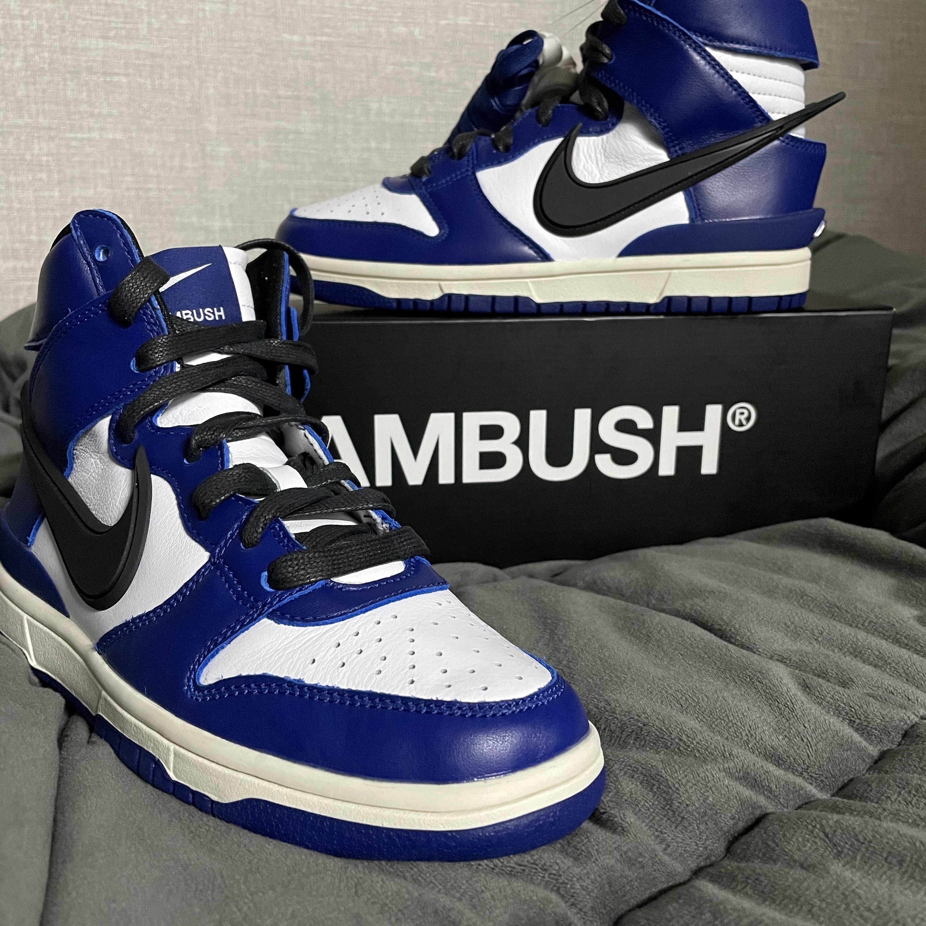 Nike x Ambush Dunk High Deep Royal Blue 착용 스타일