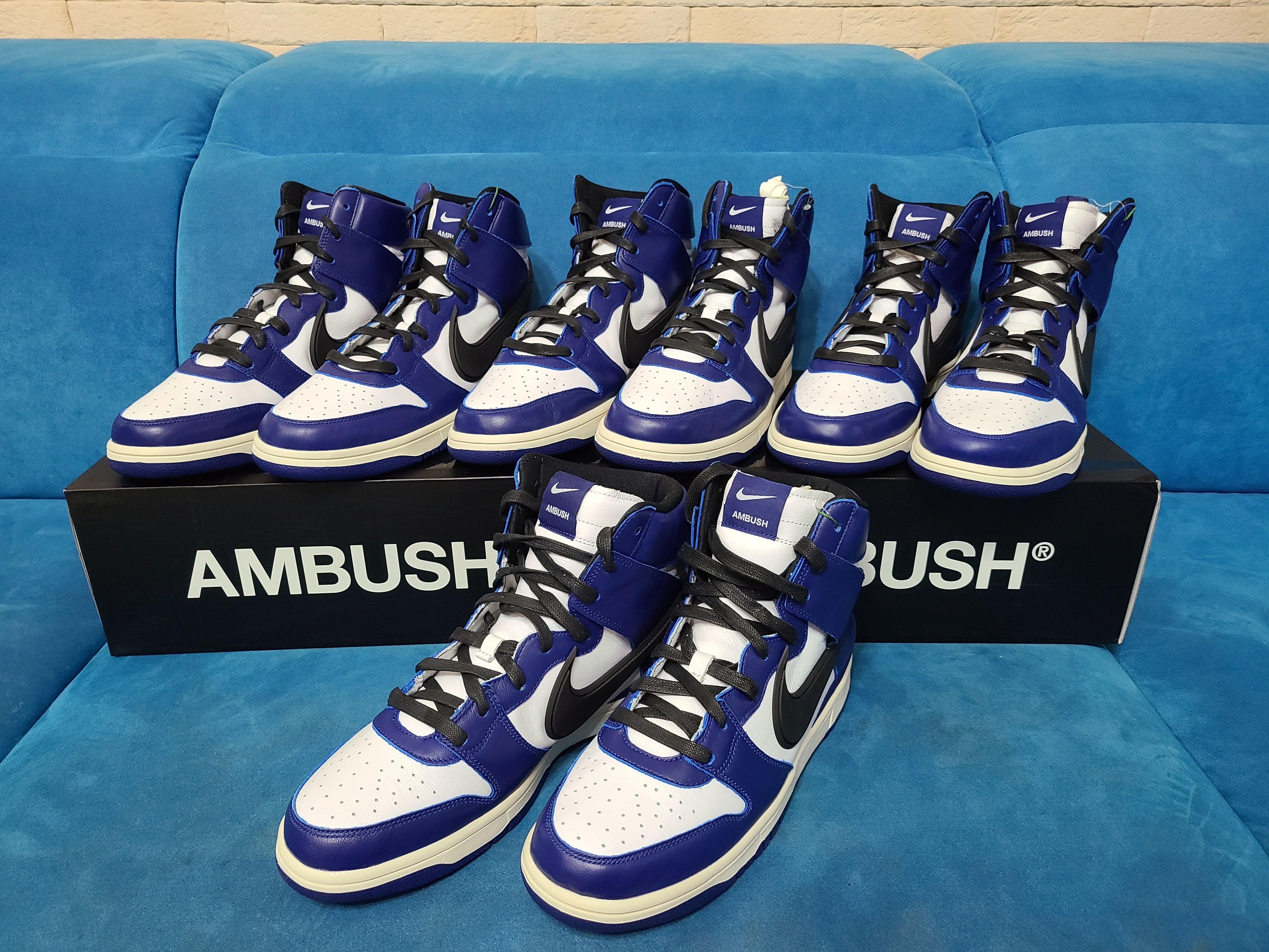 Nike x Ambush Dunk High Deep Royal Blue 착용 스타일 - 1