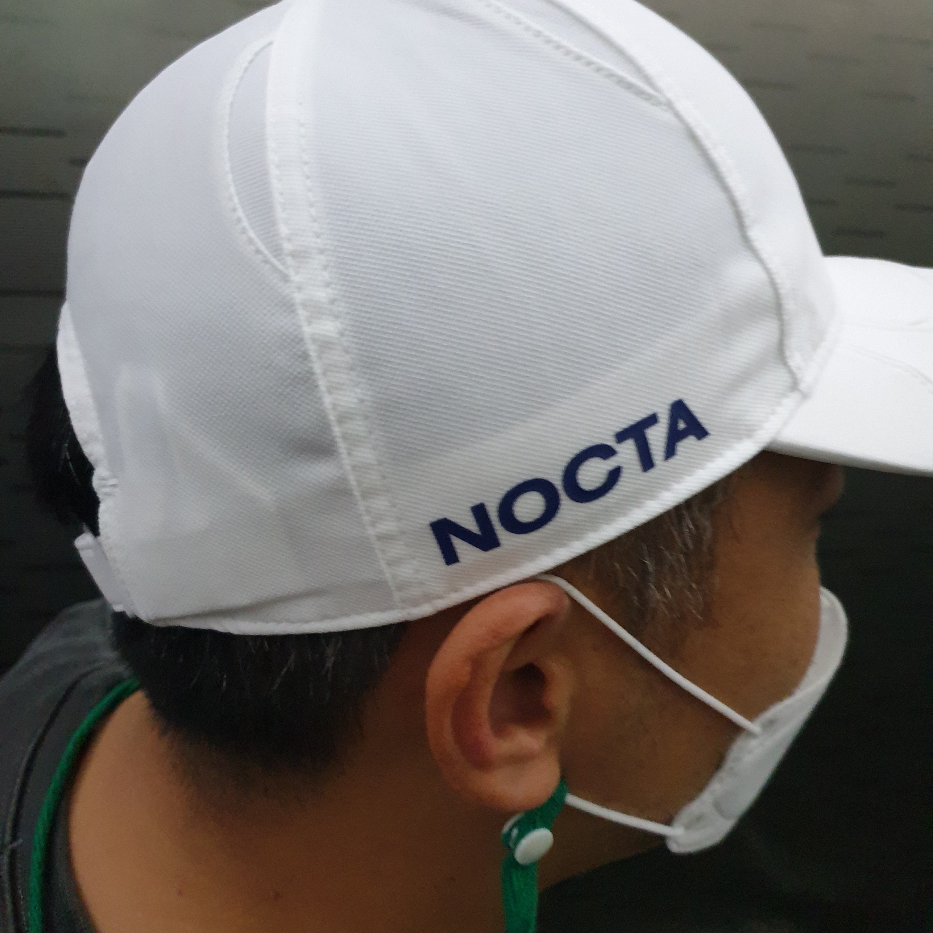 Jordan 1 Retro High OG Hyper Royal, Nike x Drake Nocta Cardinal Stock Essential Cap White 착용 스타일 - 2