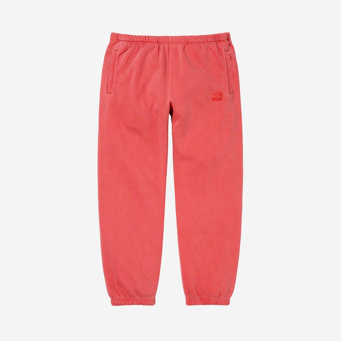 Supreme x The North Face Pigment Printed Sweatpants Red - 21SS 상세 이미지 1