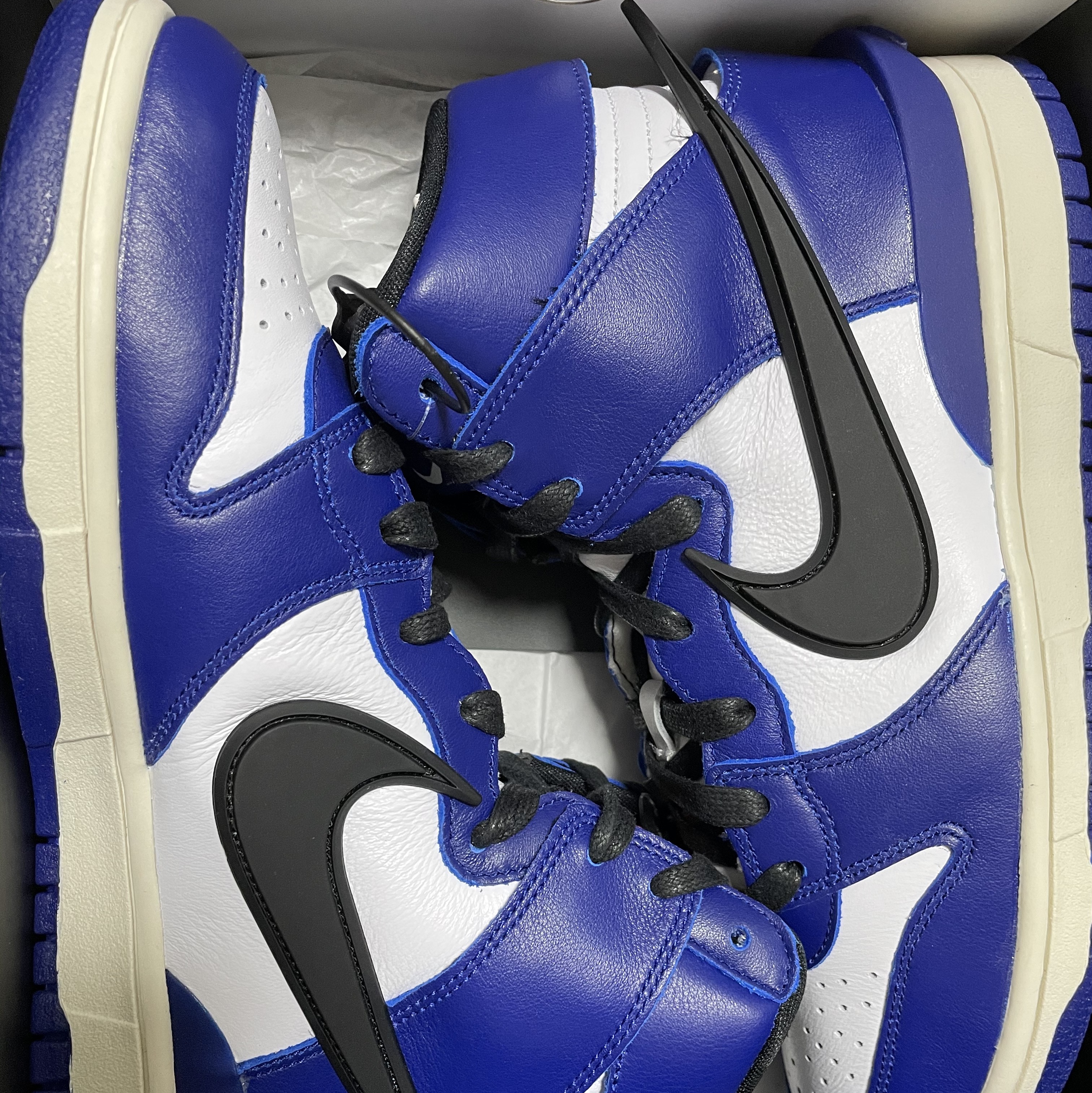 Nike x Ambush Dunk High Deep Royal Blue 착용 스타일