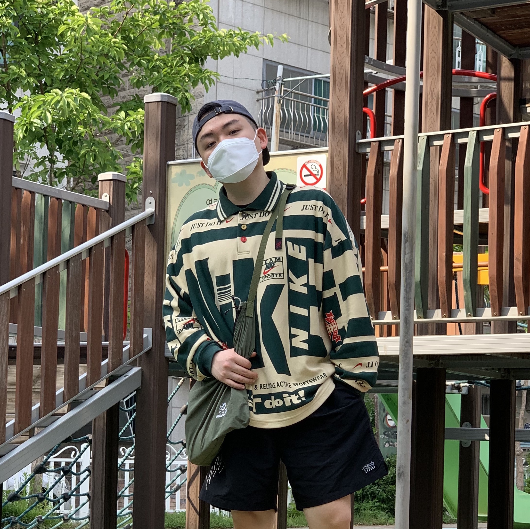 Nike x Cactus Plant Flea Market Long Sleeve Polo Natural - Asia 착용 스타일