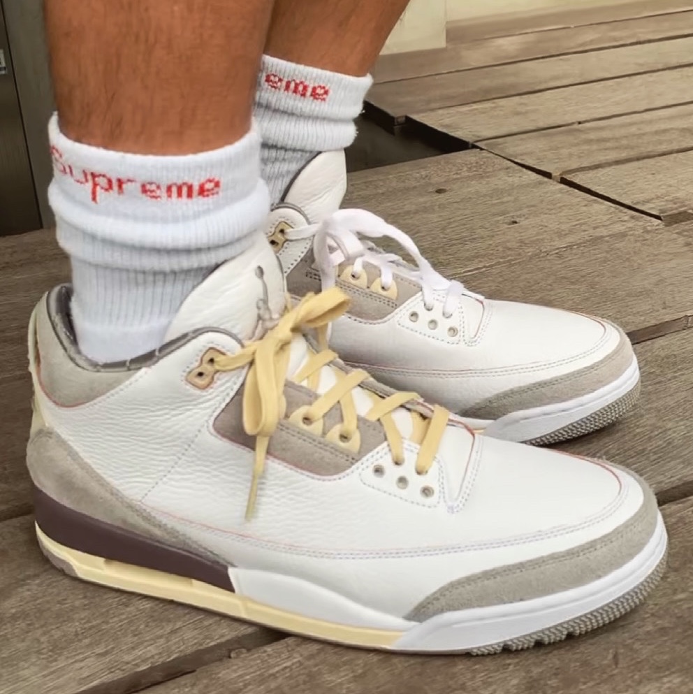 (W) Jordan 3 x A Ma Maniere Retro SP 착용 스타일 - 1