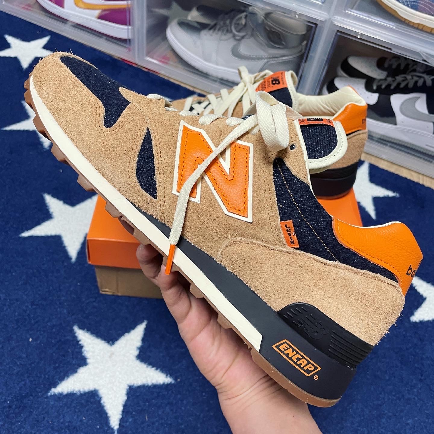 New Balance x Levi's 1300 Made in USA (Levi's Tag) 착용 스타일 - 2