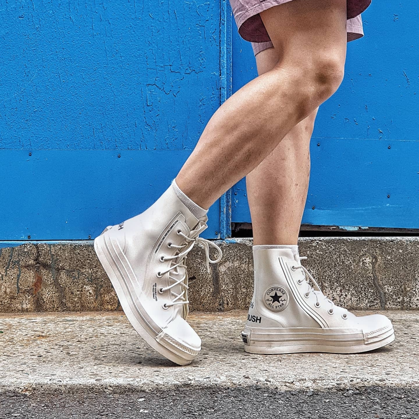 Converse x Ambush Chuck 70 Hi White 착용 스타일 - 2