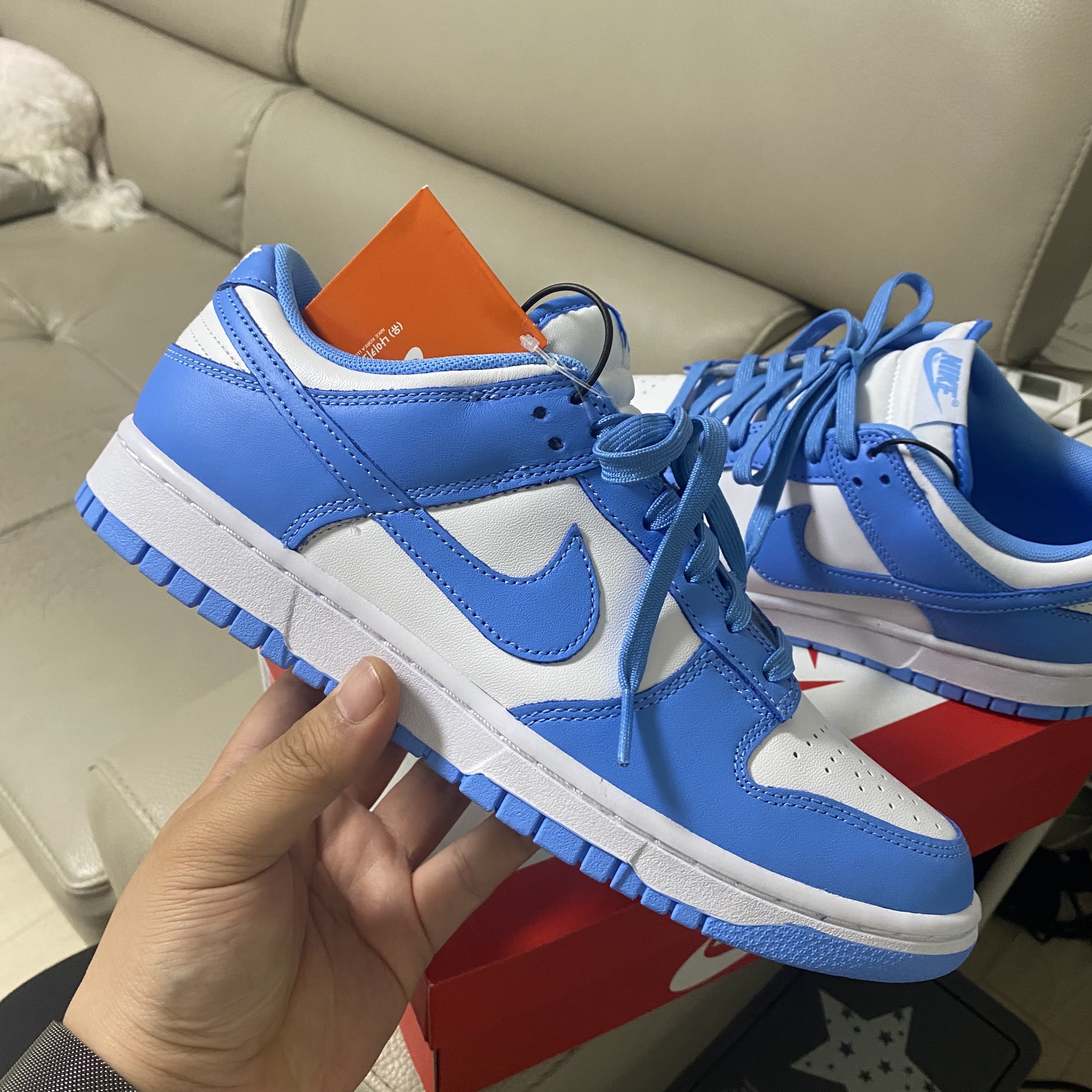 Nike Dunk Low Retro University Blue 착용 스타일
