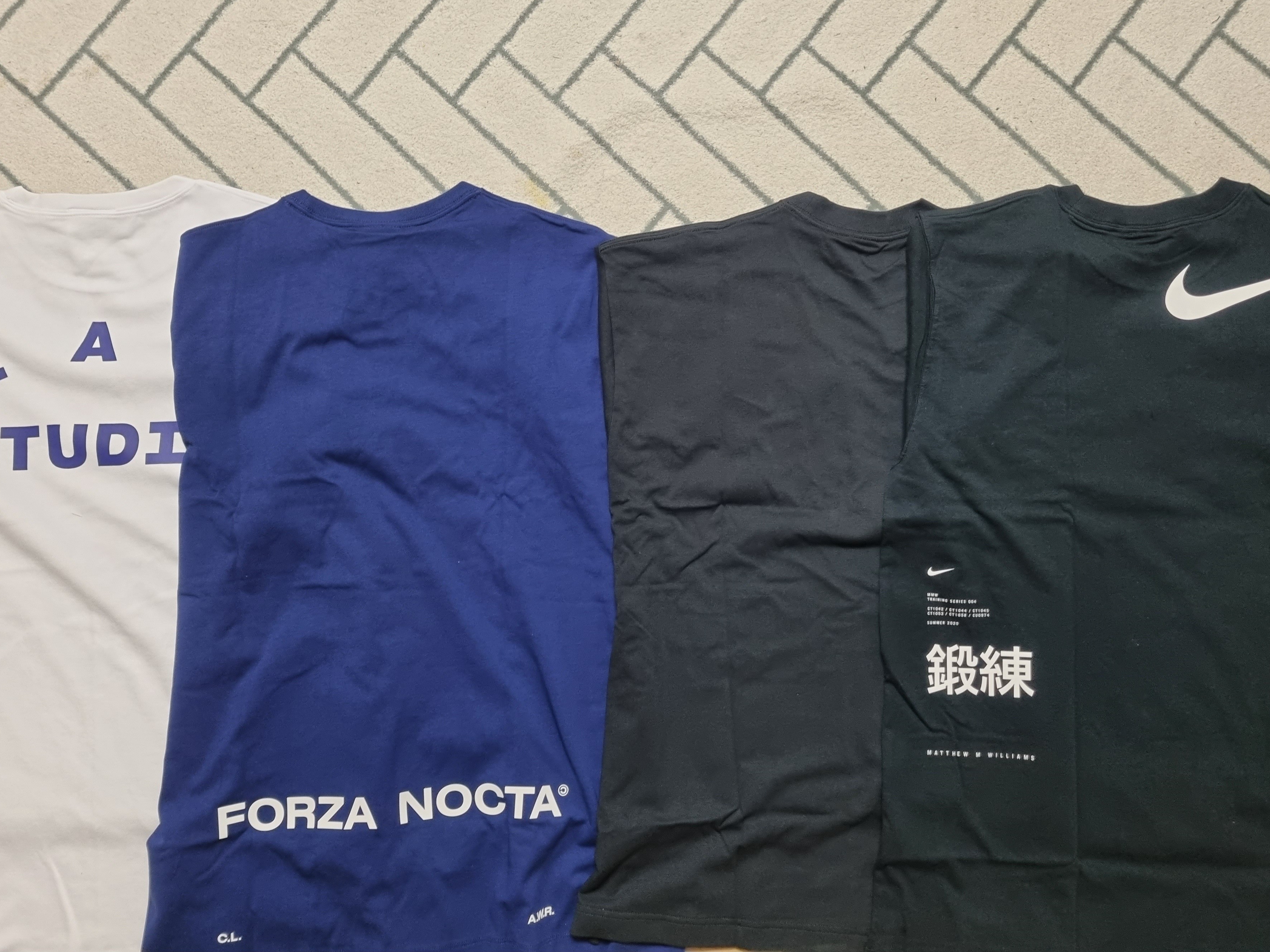 Nike NRG Solo Swoosh T-Shirt Black - US/EU, Nike x Matthew M Williams NRG T-Shirt Black 착용 스타일 - 2