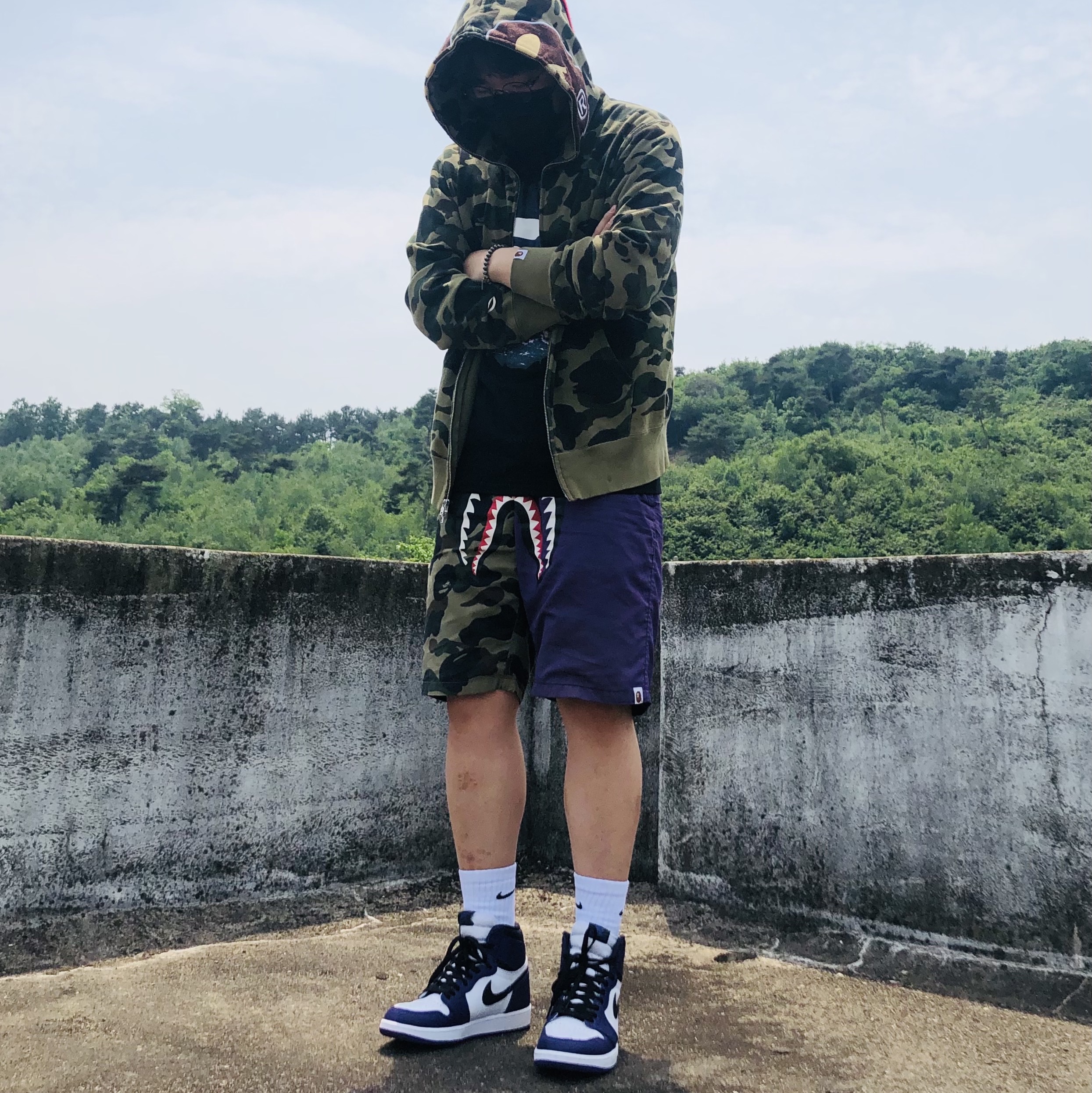 Jordan 1 Retro High OG Court Purple 2020 착용 스타일 - 1