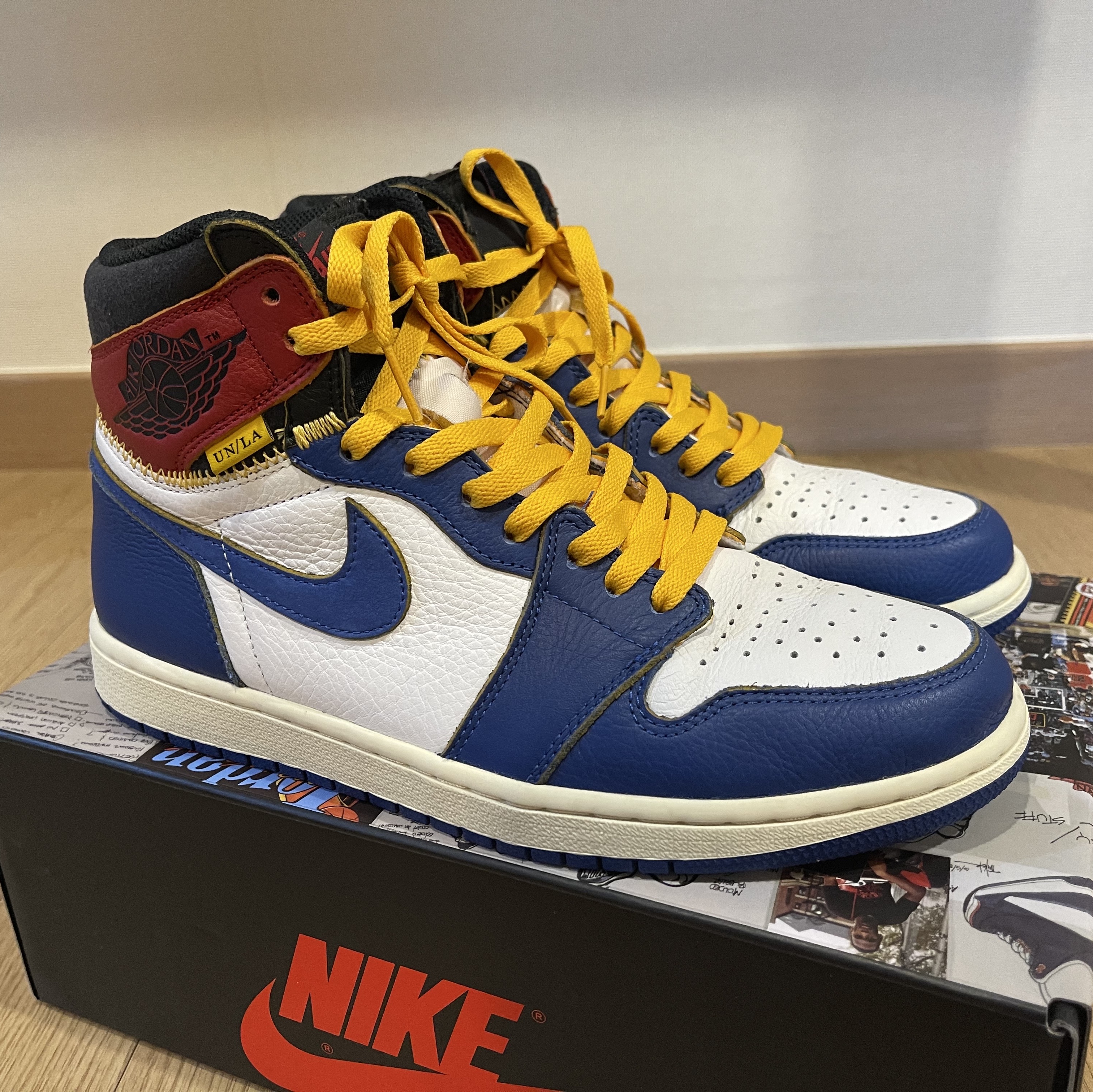 Jordan 1 x Union Retro High Blue Toe 착용 스타일