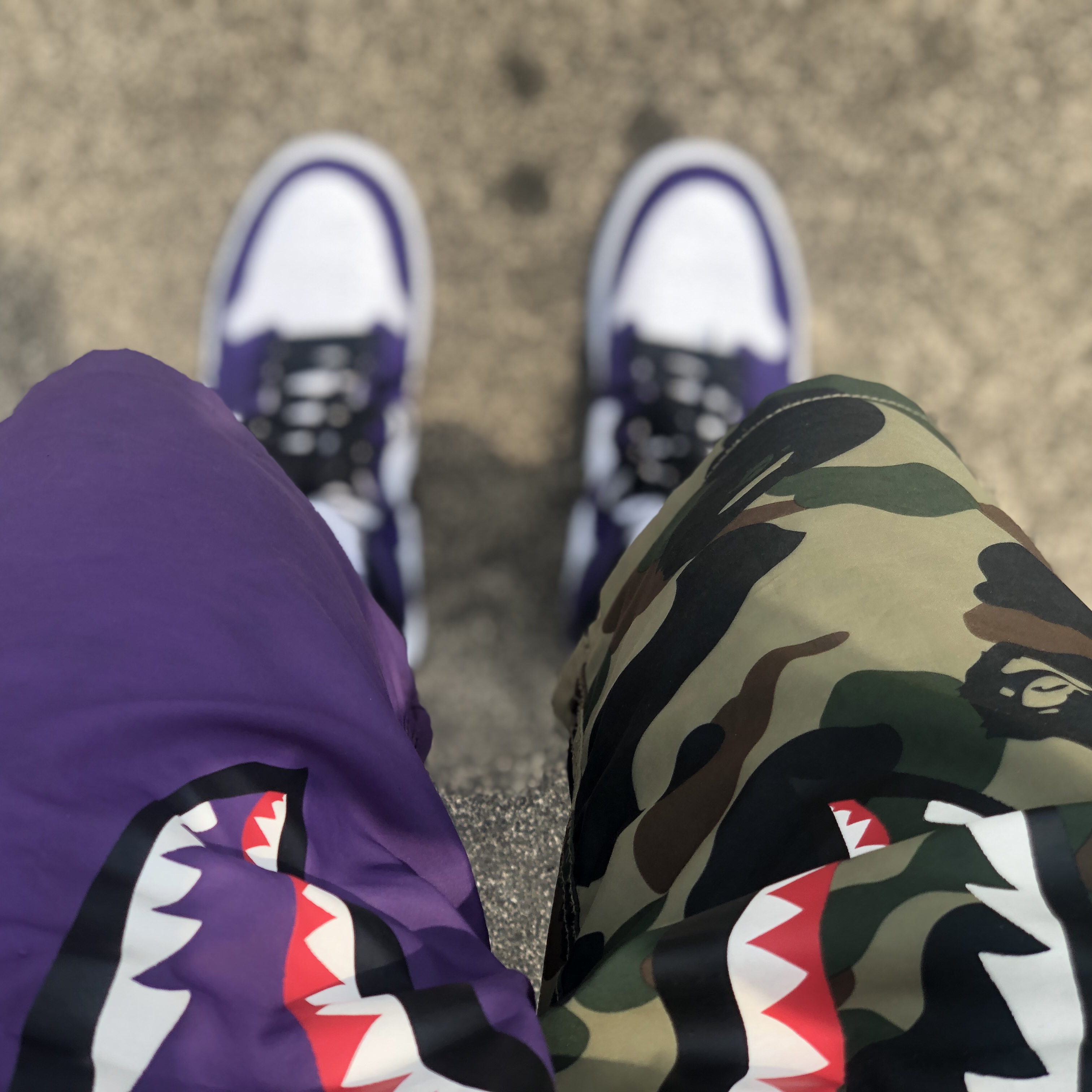 Jordan 1 Retro High OG Court Purple 2020 착용 스타일 - 2