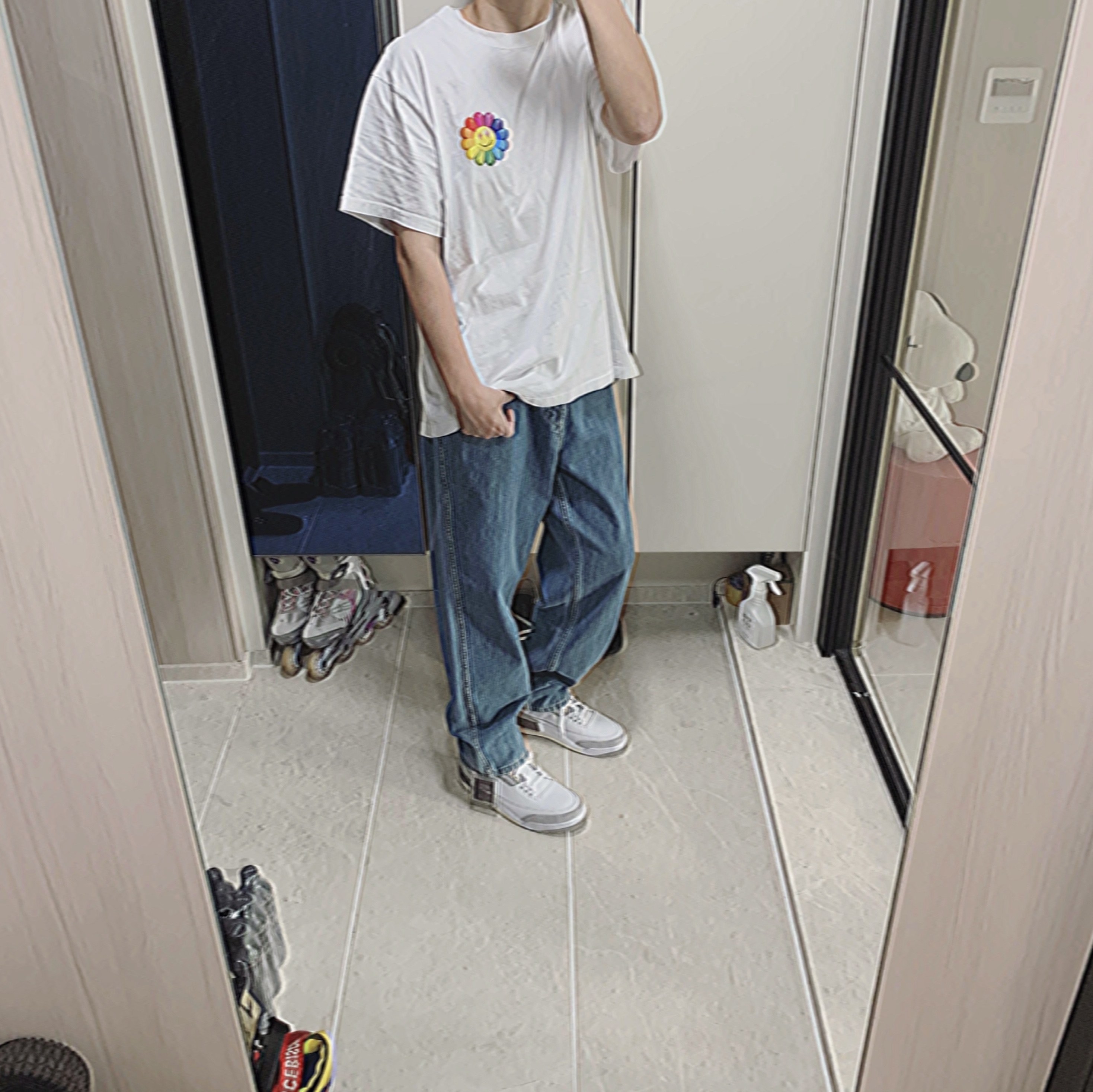 (W) Jordan 3 x A Ma Maniere Retro SP 착용 스타일 - 1