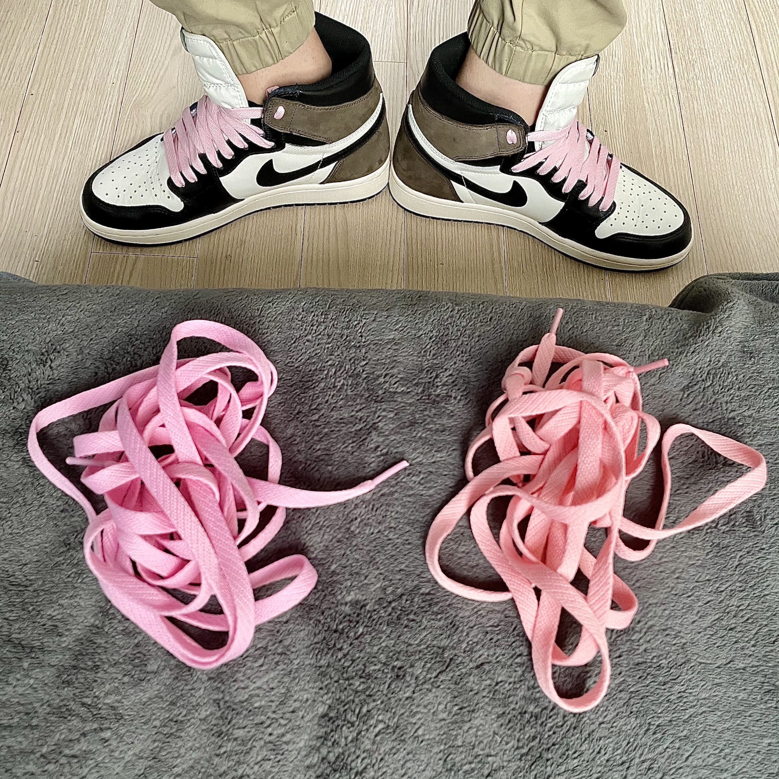 Jordan 1 Retro High OG Black Mocha 착용 스타일 - 1