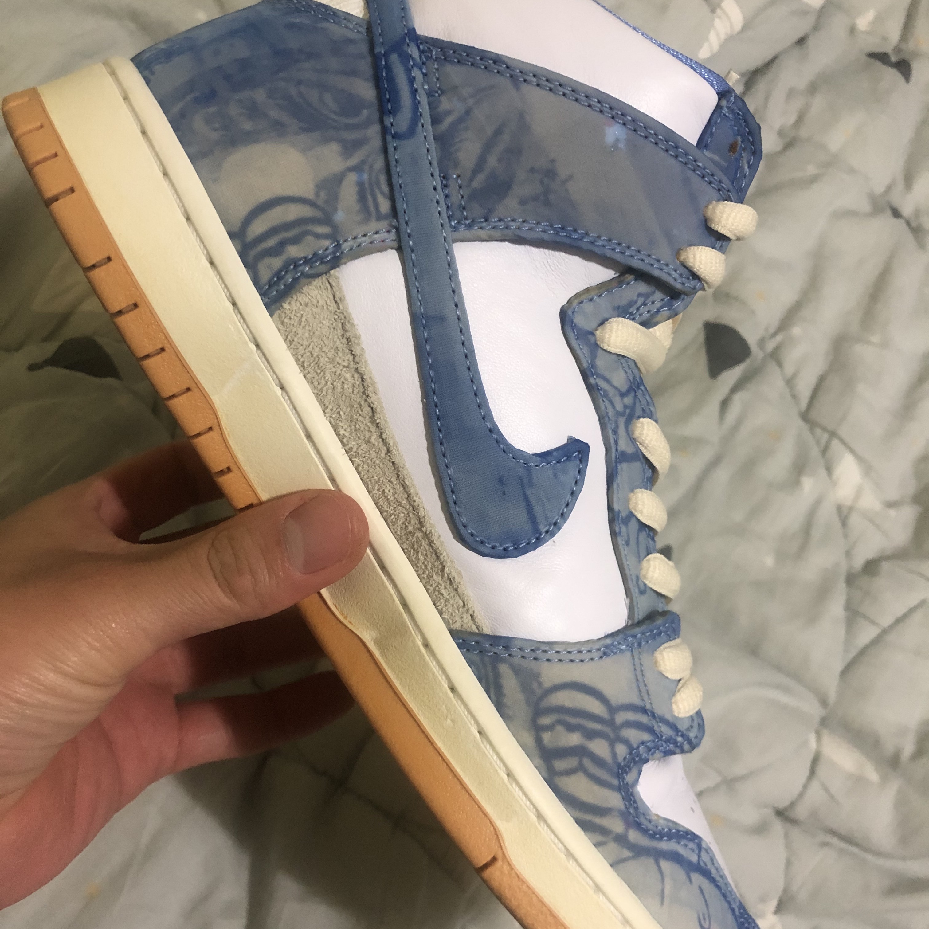 Nike x Carpet Company SB Dunk High PRM QS Royal Pulse 착용 스타일 - 2