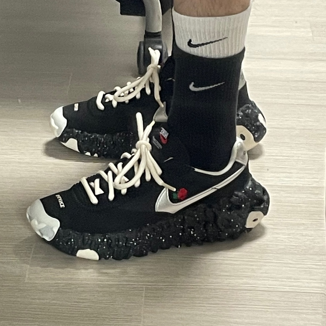 Nike x Undercover Overbreak SP Black 착용 스타일 - 3