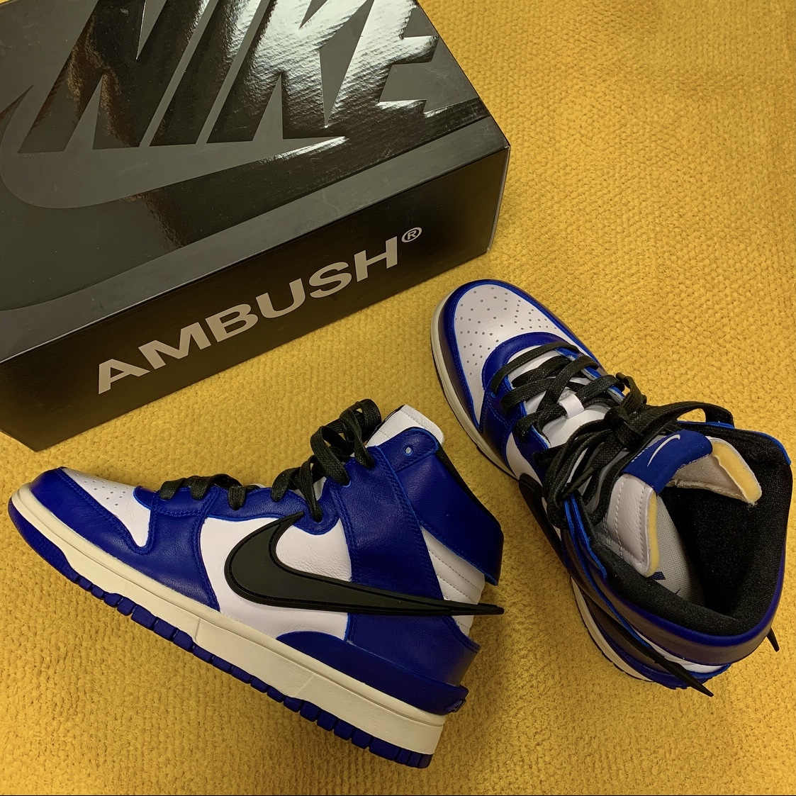 Nike x Ambush Dunk High Deep Royal Blue 착용 스타일