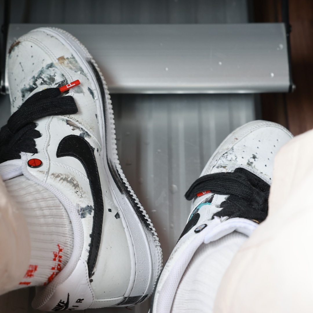 Nike x Peaceminusone Air Force 1 Low Para-Noise 2.0 착용 스타일
