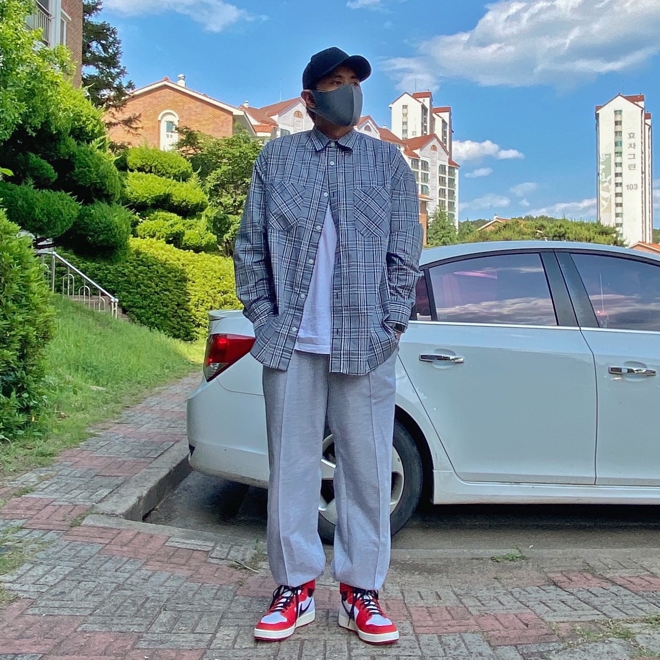 Jordan 1 KO Chicago 2021 착용 스타일 - 1