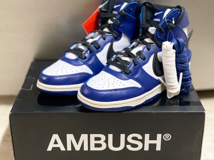 Nike x Ambush Dunk High Deep Royal Blue 착용 스타일