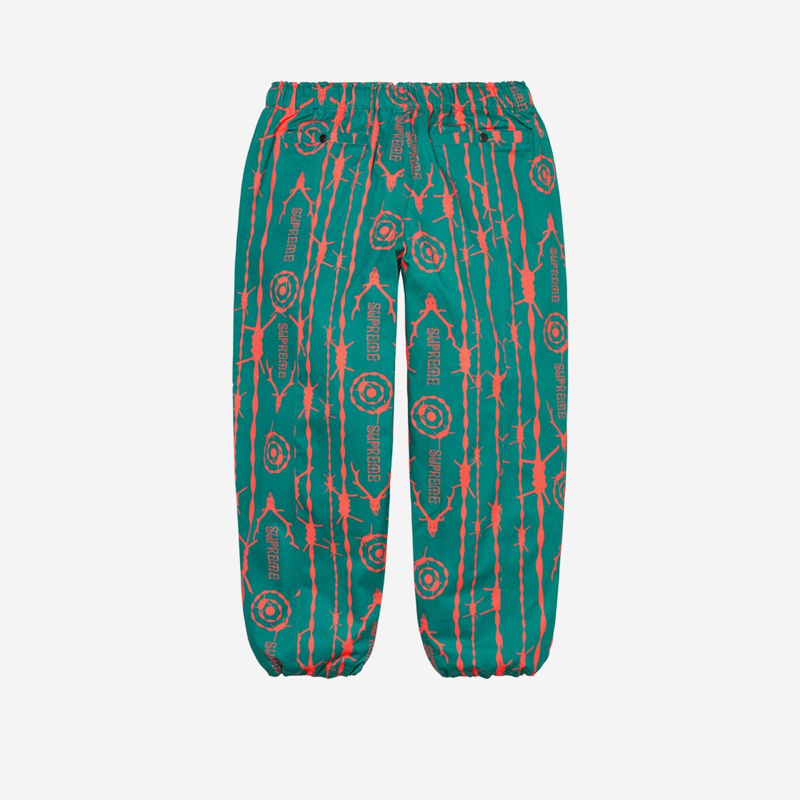 Supreme x South2 West8 Belted Pants Teal Pattern - 21SS 상세 이미지 2