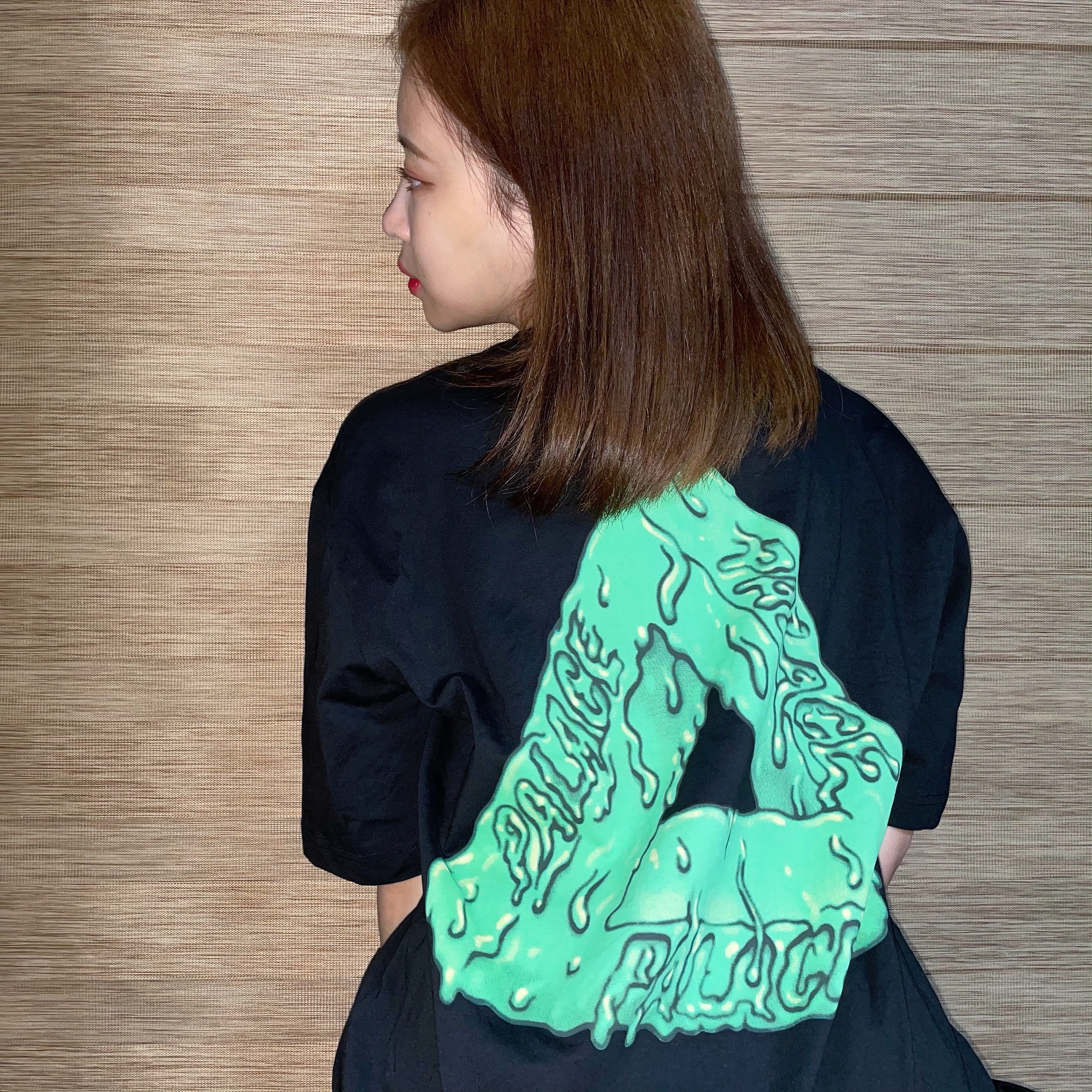 Palace Tri-Slime T-Shirt Black - 21SS, Balenciaga Triple S Trainer Triple Black 착용 스타일 - 3